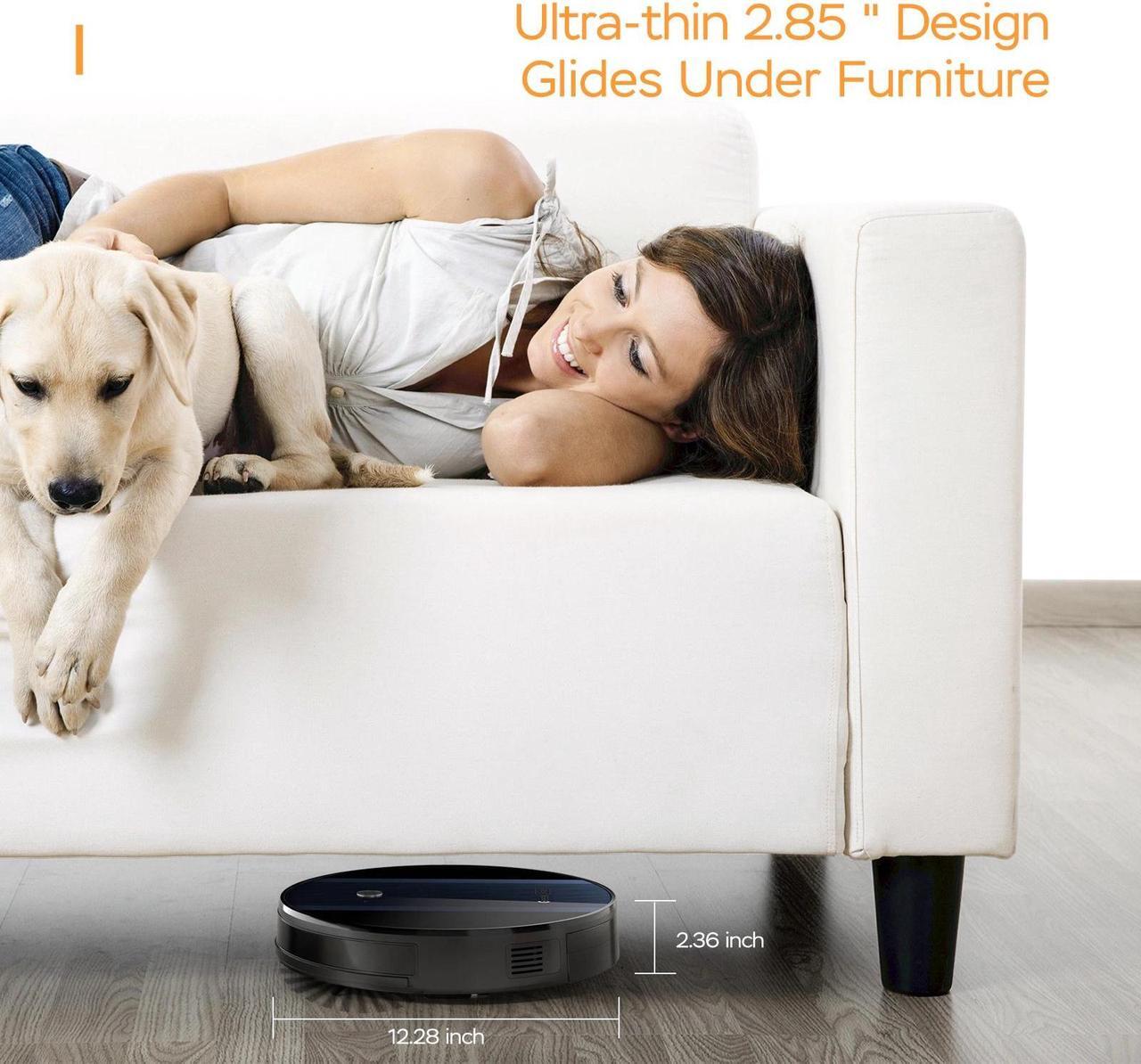 Alt view image 13 of 13 - Geek Smart Robot Vacuum Cleaner G6, Ultra-Thin, 1800Pa Strong Suction, Automatic Self-Charging, Wi-Fi Connectivity, App Control, Custom Cleaning, 100mins Run Time