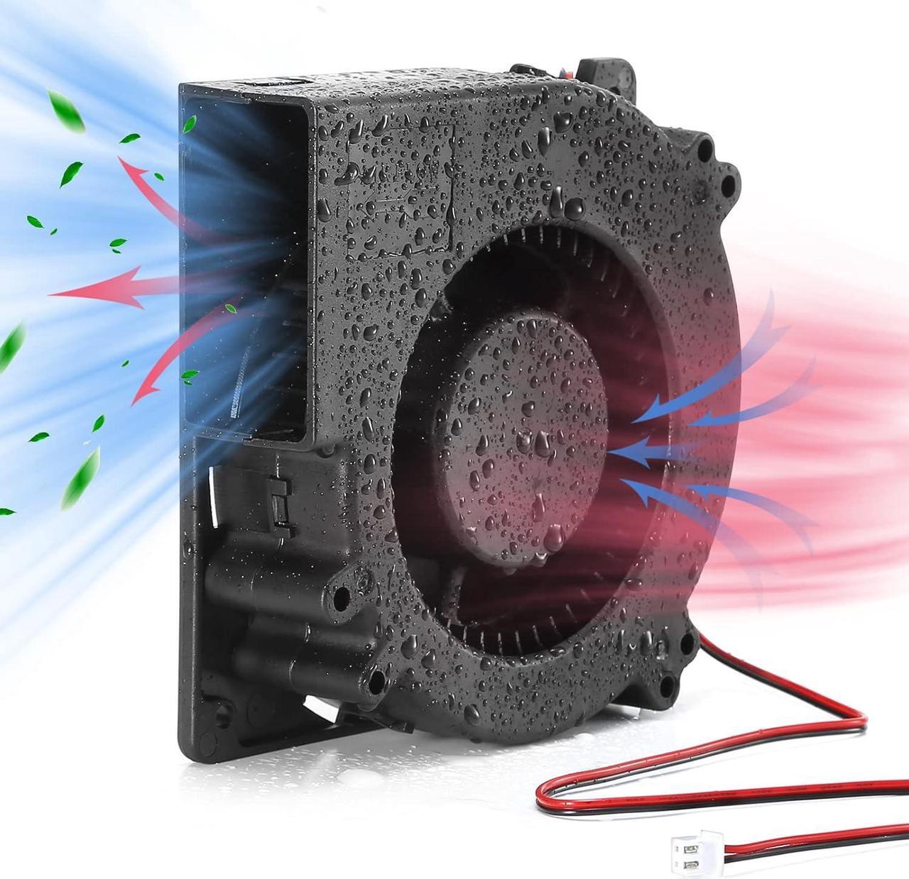 Main image of PANO-MOUNTS 12V DC Blower Fan 120mm x 32mm 4.72inch 2Pin High Airflow Moisture-Proof Brushless Exhaust Fan Blower for Inflatable and More 3000RPM