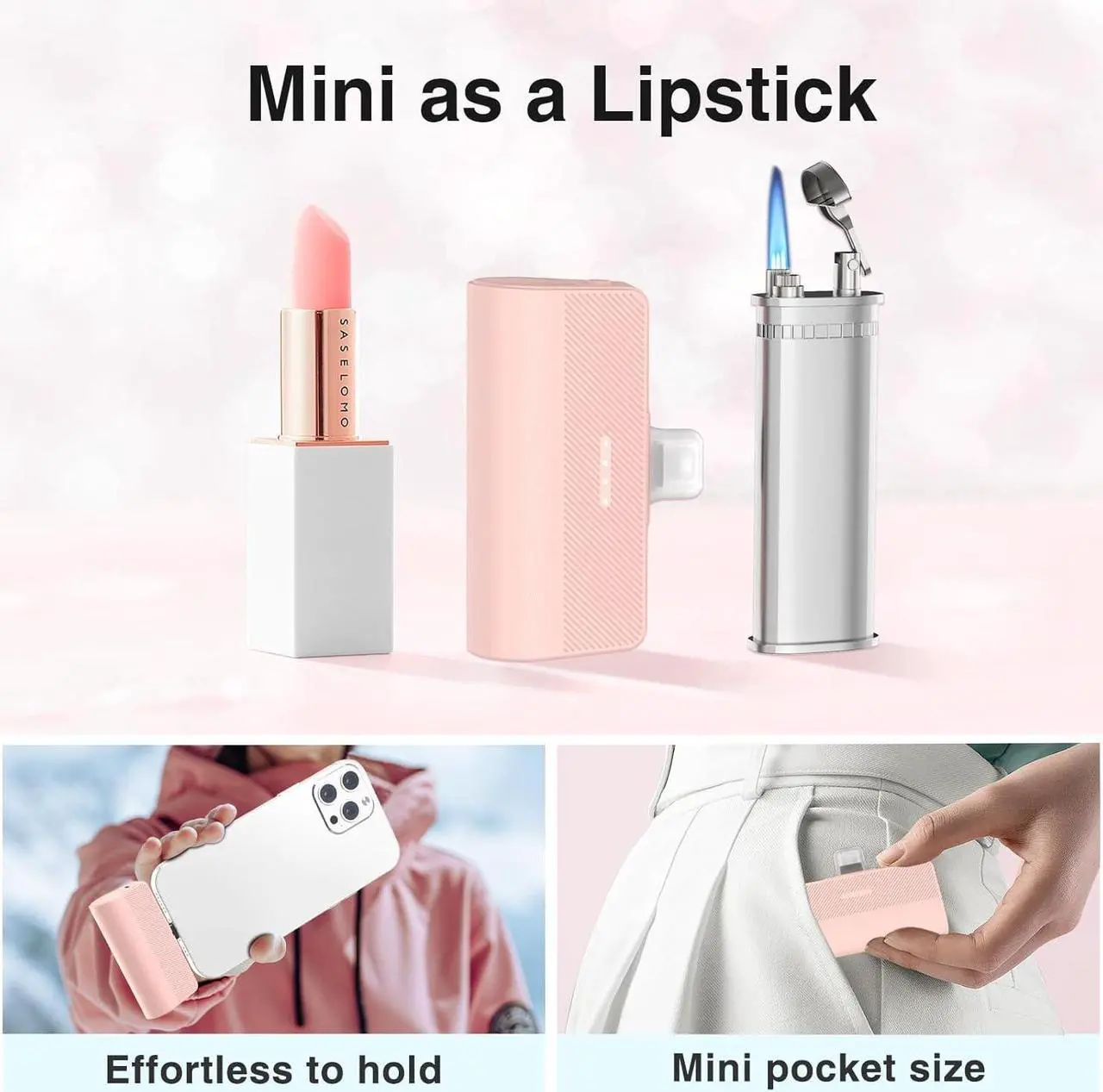 Alt view image 4 of 7 - Portable Charger USB C, Mini 5000mAh 15W Fast Charging USB C Power Bank, Battery Pack Phone Charger for iPhone 15/15 Plus/15 Pro/15 Pro Max Samsung S23/S22,Pixel,Moto,Android Type C Phones