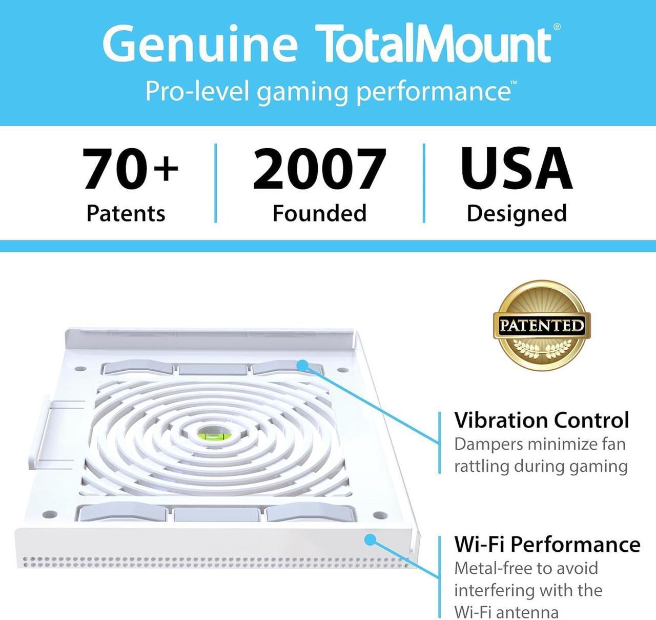 Alt view image 6 of 6 - TotalMount for Xbox One S (Mounts Xbox One S on a Wall by Your TV)