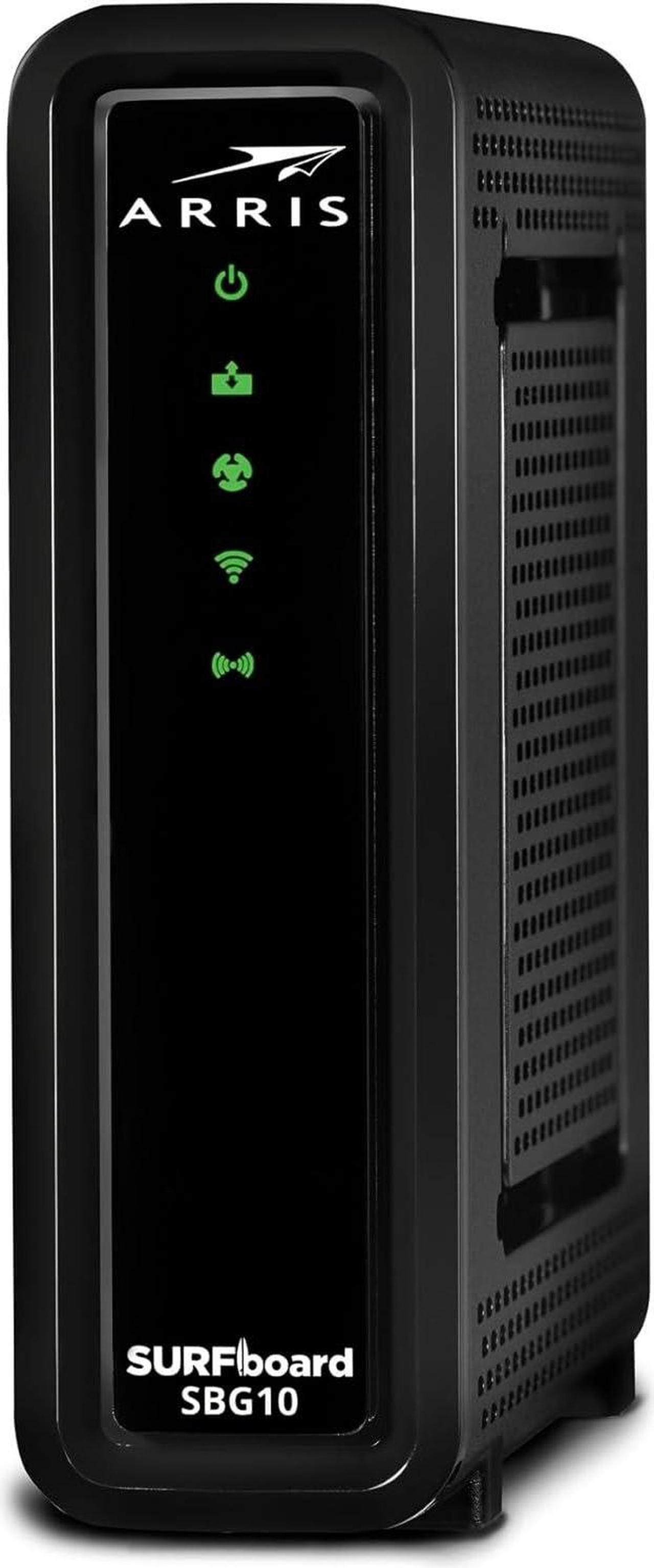 Main image of ARRIS (SBG10) - Cable Modem Router Combo - Fast DOCSIS 3.0 16 x 4 Gigabit & AC1600 WiFi, For Comcast Xfinity, Cox, [Does not work with Spectrum], 400 Mbps Max Internet Speeds