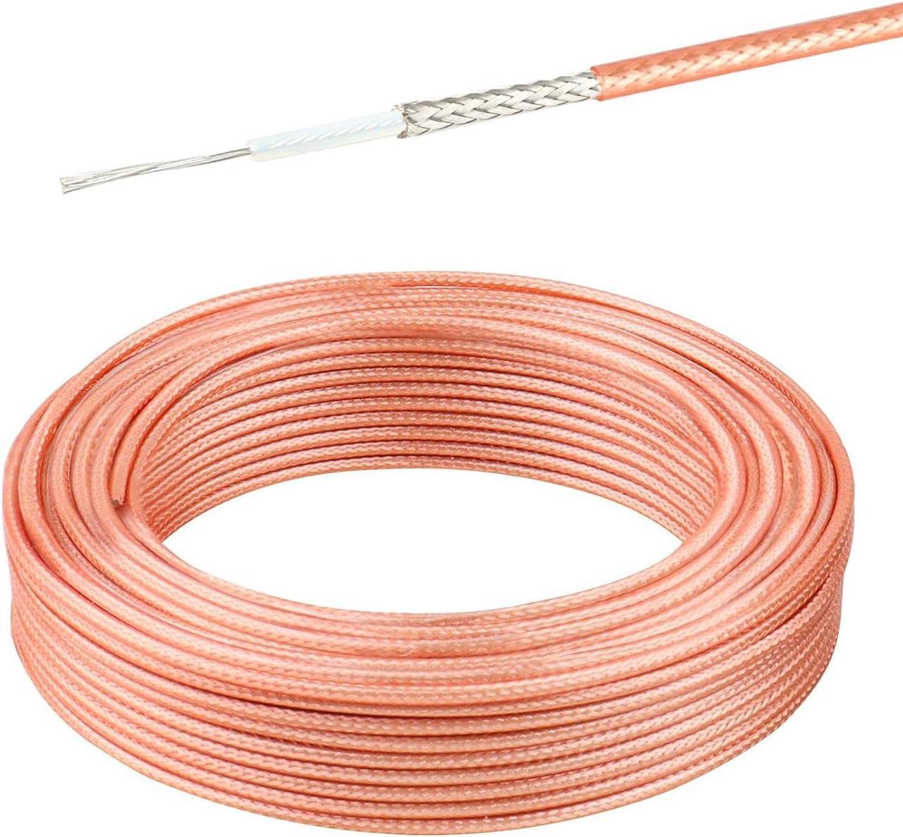 Main image of XRDS -RF RG-316 Coax Cable 50 ft, Thin RF Coaxial Cable Flexible Lightweight Low Loss Coaxial Coax Cable, Brown