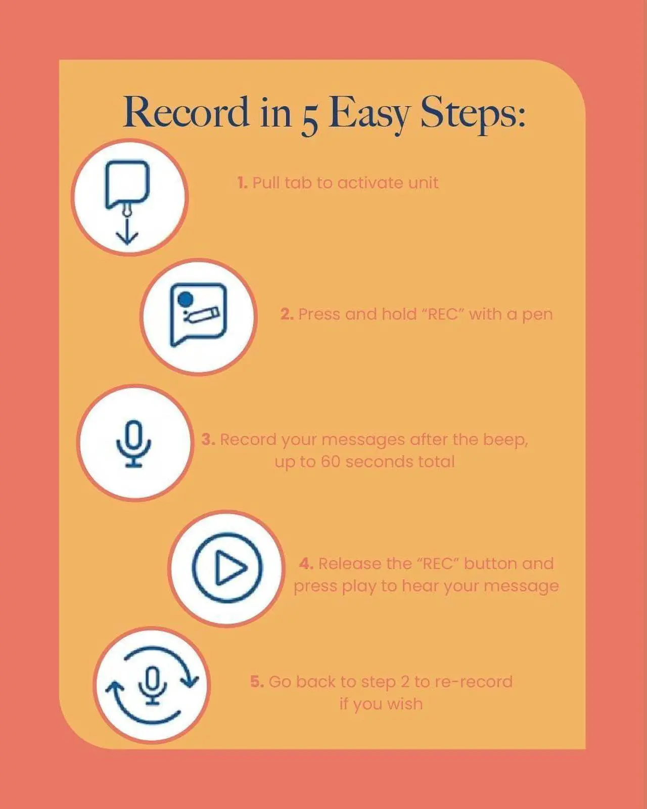 Alt view image 4 of 7 - Voice-Over® 60 Second Voice Recorder Insert for Personal Messages, Audio Recording Device for Picture Frames, Albums, Scrap Books, Books, Blankets and Quilts (Pack of 1)