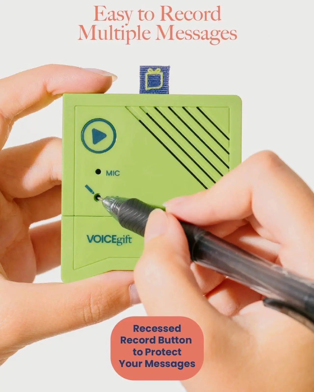 Alt view image 6 of 7 - Voice-Over® 60 Second Voice Recorder Insert for Personal Messages, Audio Recording Device for Picture Frames, Albums, Scrap Books, Books, Blankets and Quilts (Pack of 1)