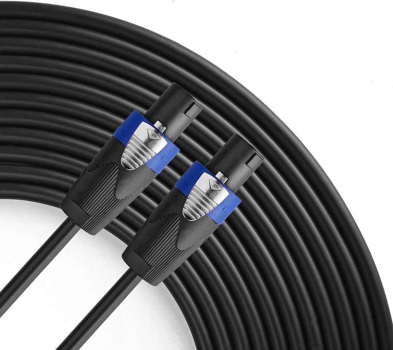 Main image of Yoico-Pro 25 Feet 12AWG Speakon to Speakon Cable - Heavy Duty 25ft 12 Gauge Speaker Wire Cord with Twist Lock for Audio Amplifier - Single