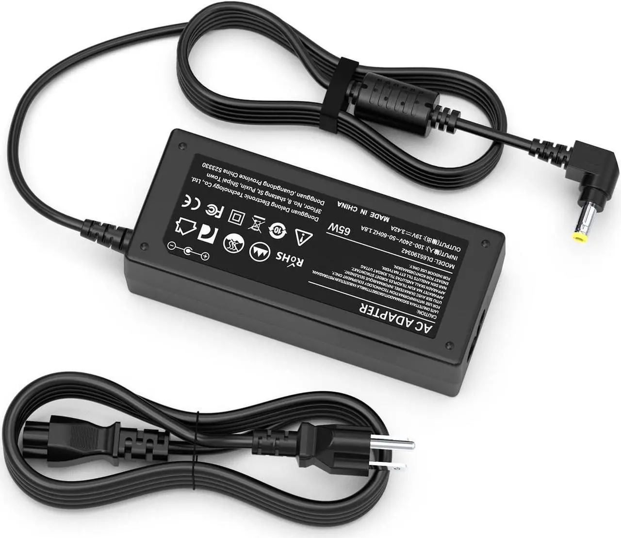 Main image of 65W Laptop Charger for Toshiba Satellite C55 C55D C655 C855 C855D L55 L745 L655 L755 P755 S55 S55T A105 A215 A505 A665; PA3822U-1ACA PA3917U-1ACA PA5177U-1ACA; Toshiba Portege Z30 Z930 Power Supply