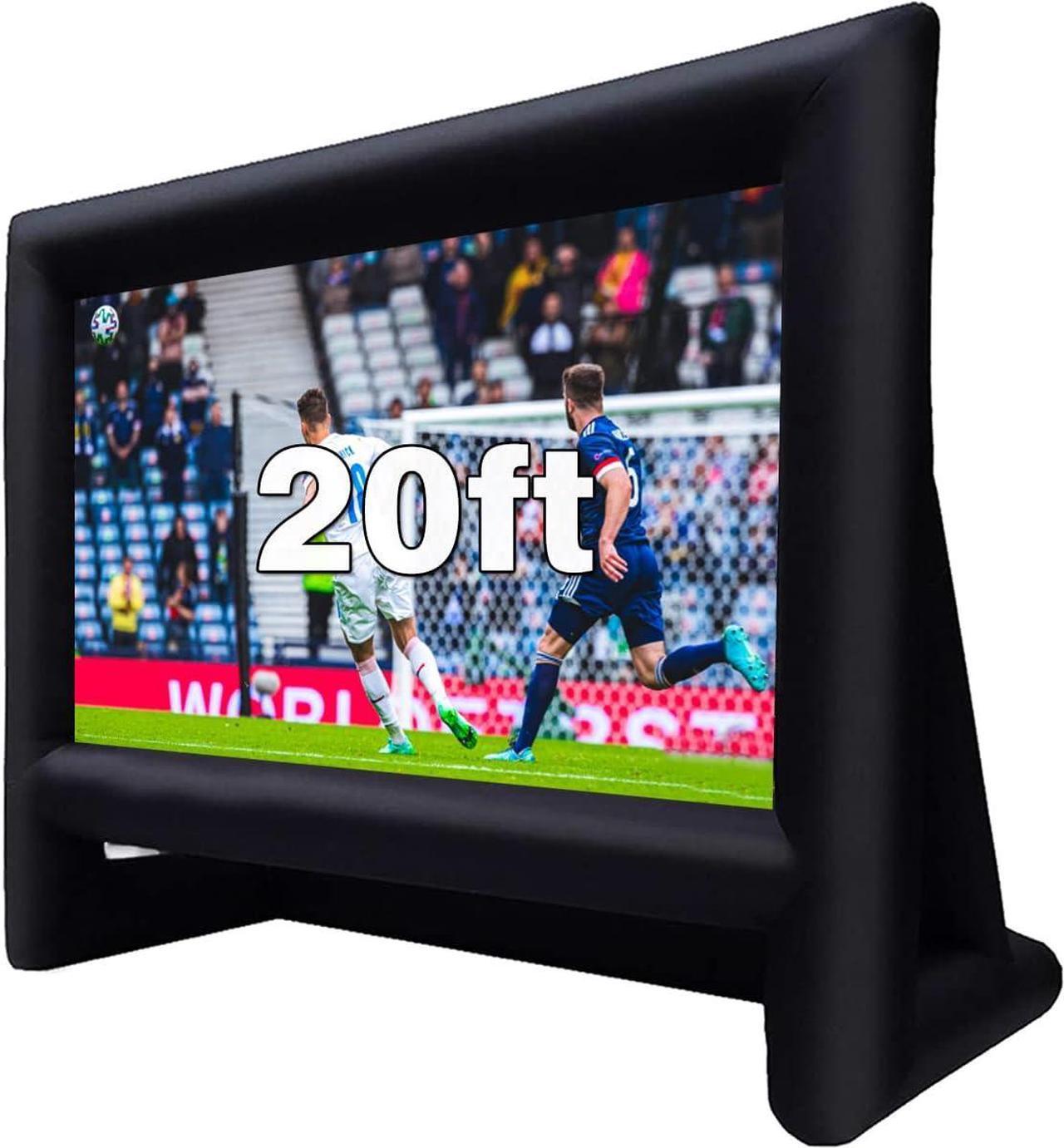 Main image of 20 Feet Inflatable Movie Screen Outdoor Theater Blow Up Projection Screen with Carry Bag Blower for Front and Rear Projection Home Theater Backyard Pool Fun
