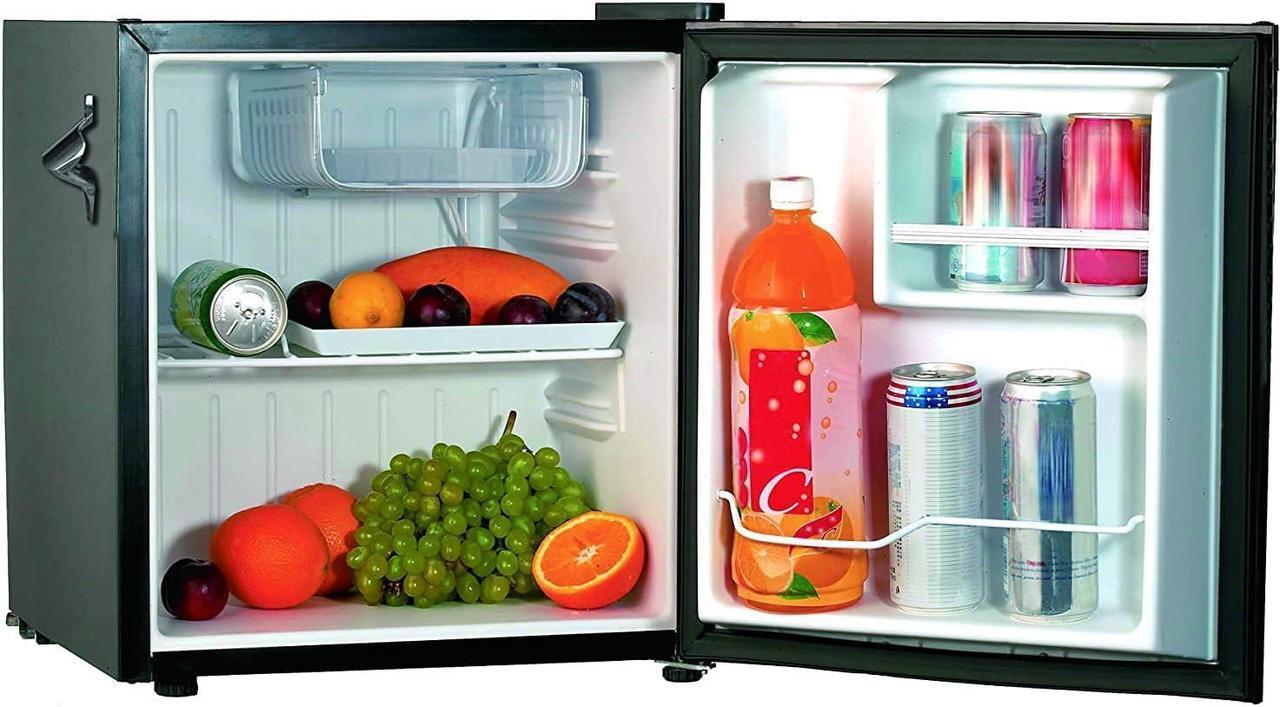 Alt view image 2 of 4 - FRIGIDAIRE Black EFR176- AMZ Retro Mini Refrigerator-Energy Saving-Adjustable Thermostat Control-Side Mounted Bottle Opener-Ideal for Dorm, Office, RV, Garage, Apartment 1.6 Cubic Feet
