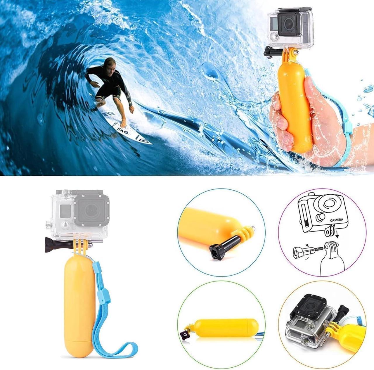 Alt view image 3 of 7 - VVHOOY Action Camera Accessories Kit Bundle Compatible with Gopro Hero 12 11 10 9 8 7/AKASO EK7000 Brave 4 Brave 7 LE V50X/insta360 X3 ONE X2 Selfie Stick Floating Handle Grip Car Suction Cup Mount