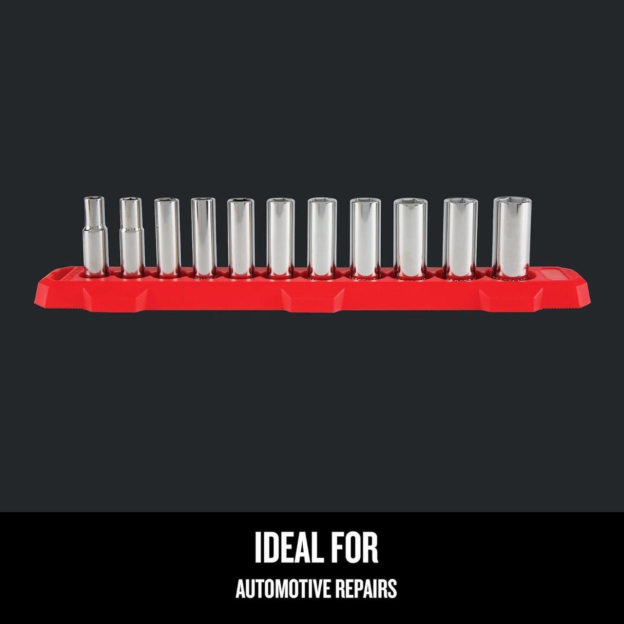 Alt view image 4 of 7 - CRAFTSMAN Socket Set, Metric, 3/8" Drive, 6 Pt., 11Piece (CMMT12045)