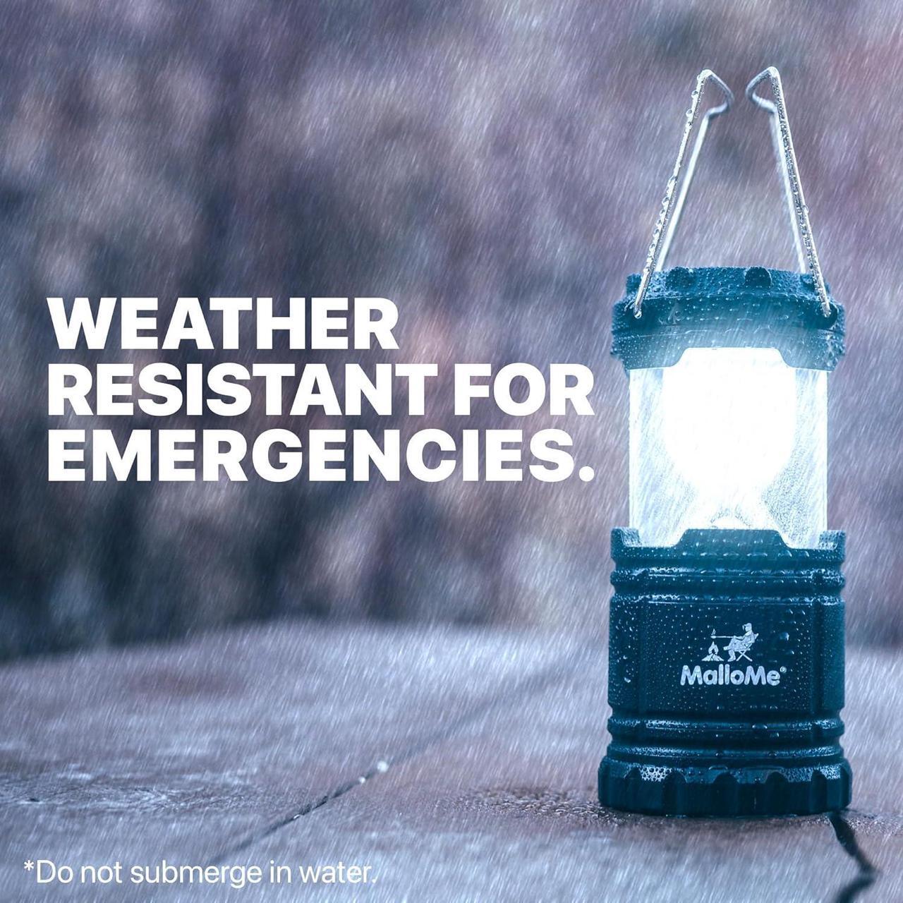 Alt view image 2 of 7 - Camping Lantern Multicolor 4 Pack Lanterns for Power Outages Camping Lights for Tent Hanging Camp Light Tent Lamp Emergency Battery Powered LED Lantern (Rechargeable Batteries Not Included)