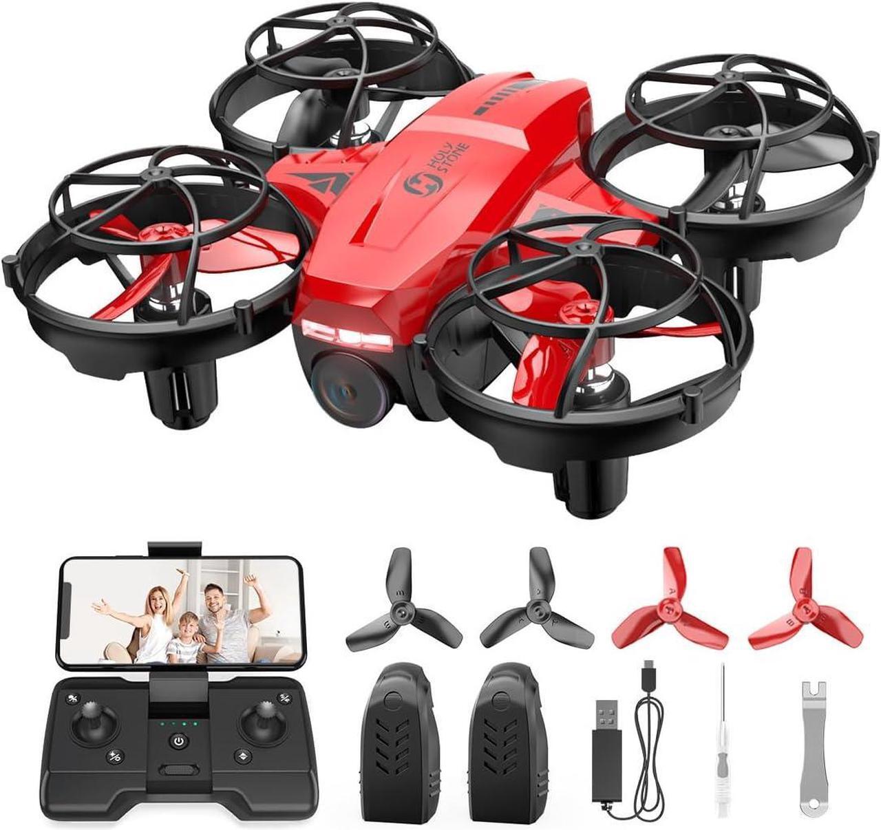 Main image of Holy Stone HS420 Mini Drone with HD FPV Camera for Kids Adults Beginners, Pocket RC Quadcopter with 2 Batteries, Toss to Launch, Gesture Selfie, Altitude Hold, Circle Fly, High Speed Rotation