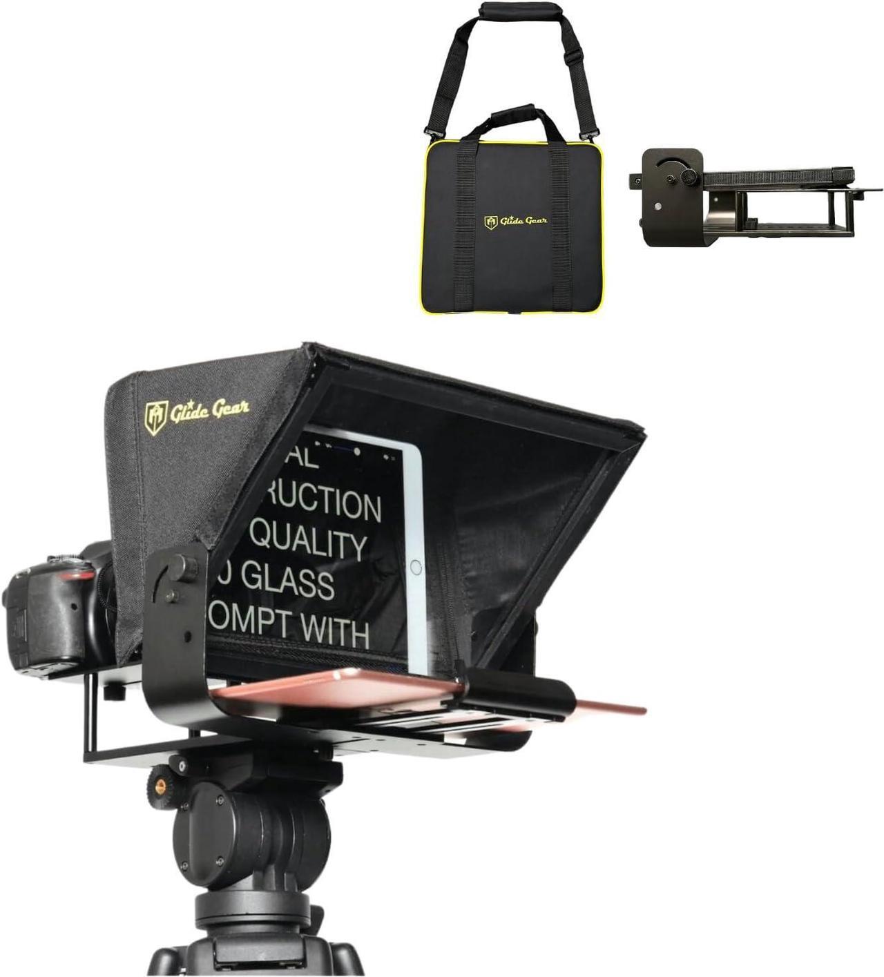 Main image of Glide Gear V2 Portable Tablet Travel Teleprompter with Carry Case