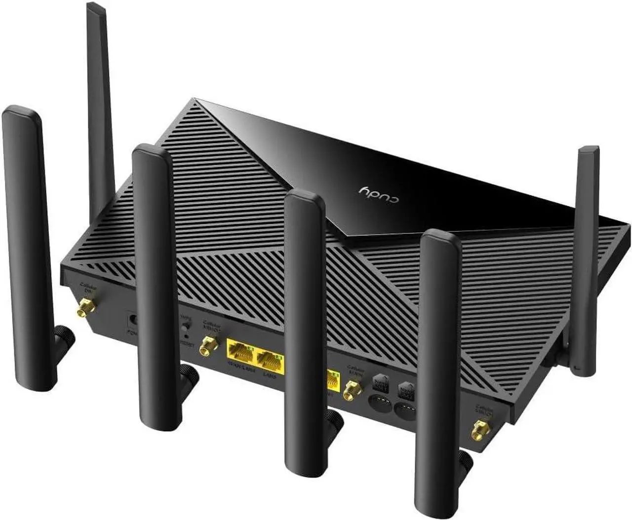 Alt view image 7 of 7 - Cudy 4G LTE Cat 12 WiFi Router, LTE Modem Router, Qualcomm Chipset, Dual SIM 4G Cellular Router, AC1200 Dual Band WiFi, 4 Gigabit Ports, OpenVPN, WireGuard, Band Lock, TTL, at Command