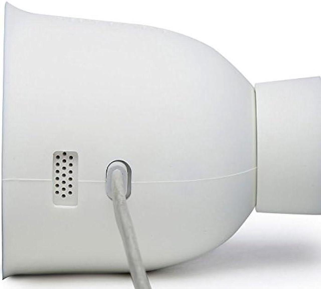 Alt view image 3 of 4 - Silicone Skin Case Cover with Dual Layer Sunshade Design (Clear Night Vision) for Nest Cam Outdoor Wired (1st Generation), Offer Sun Glare UV Weather Protection & Disguise Camera - 2 Pack. White