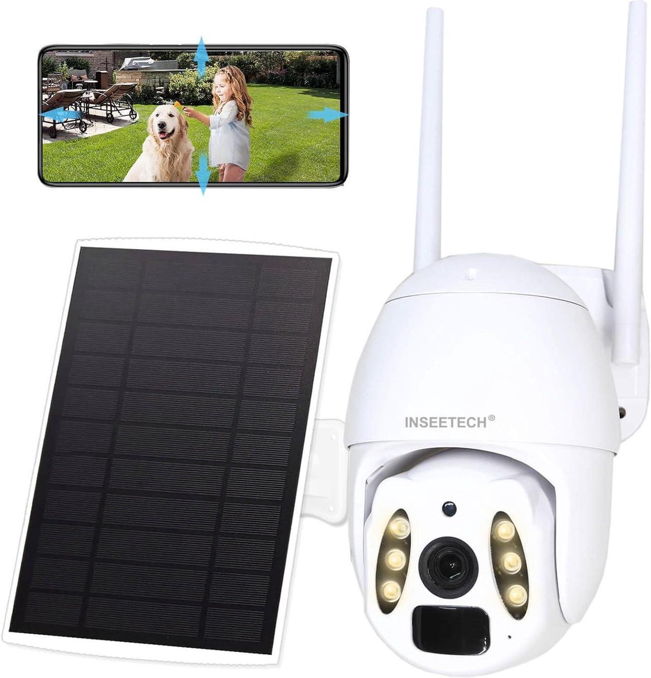 Main image of Solar Tuya Smart Camera, 4MP Solar Security Camera Wireless Outdoor with Floodlight, PTZ WiFi Camera for Home Surveillance, 98FT Night Vision, Motion Detection, Waterproof IP66, 2 Way Audio