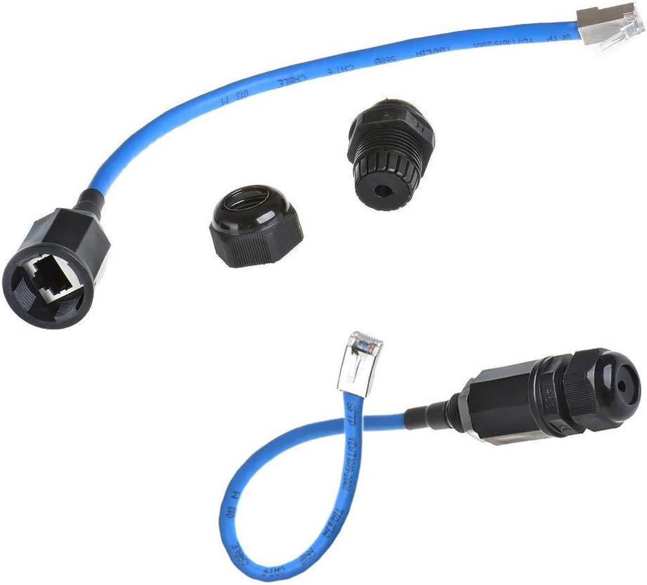 Main image of 2PCS M20 RJ45 Waterproof Cat5/5e/6 8P8C Connector IP67 Ethernet LAN Cable Connector Double Head with Shield Cat6 Network Cable Outdoor LAN Coupler Adapter Male to Female