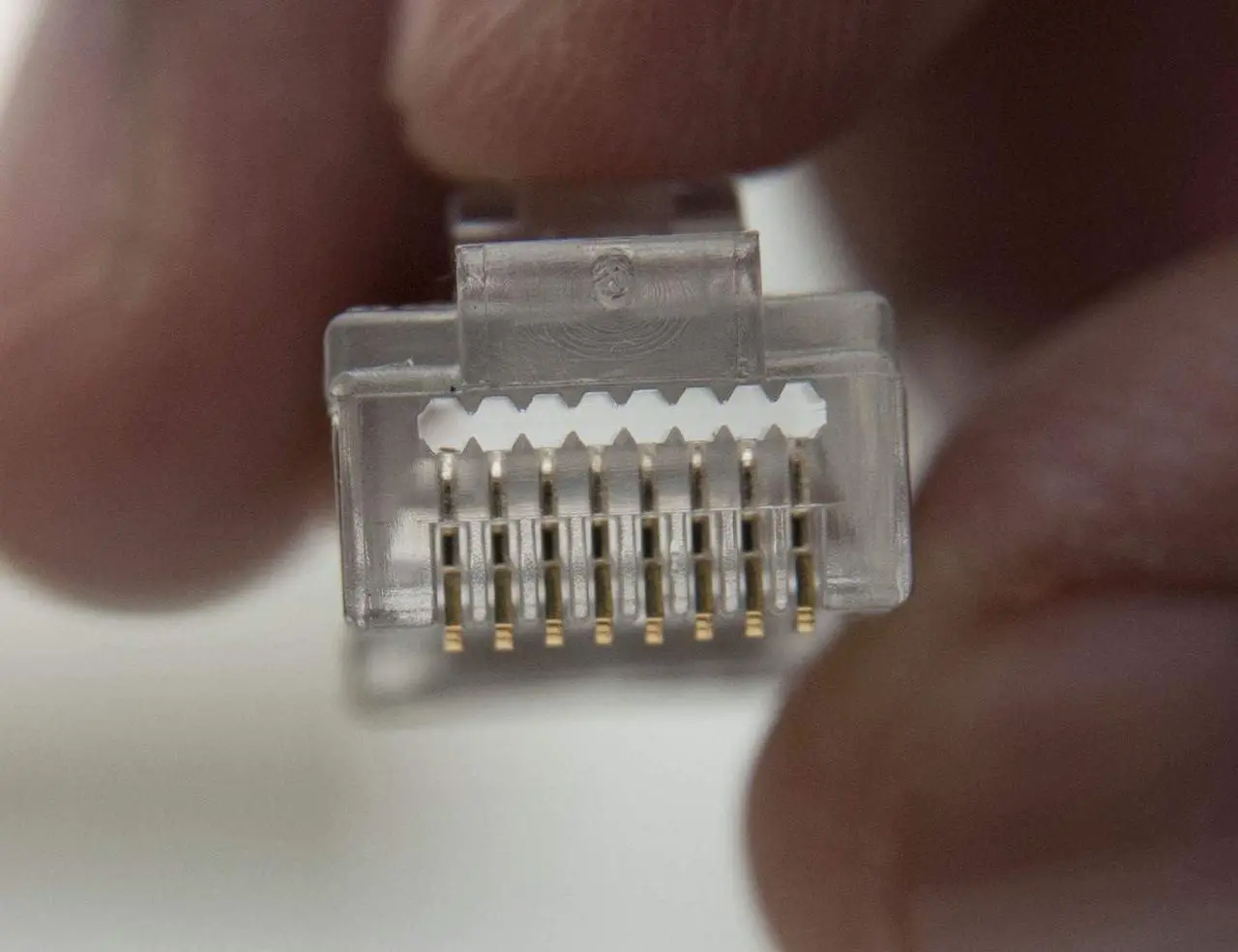 Alt view image 5 of 6 - Shielded rj45 cat6 cat 6a connectors Gold Plated Cat6 Pass Through Connectors 23awg Cat6 Shielded Cat6/Cat6a Modular Plugs Ethernet Ends (60 PCS)