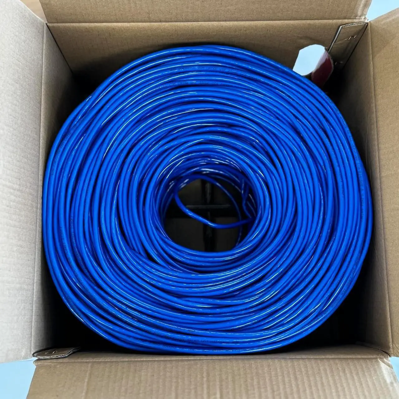 Alt view image 7 of 7 - CAT 6 Ethernet Cable 1000ft Indoor Easy Pull Box 10Gbps Premium Quality High-Speed Bulk CAT6 Cable 1000ft Unshielded Copper Clad Aluminum (CCA) 23AWG 550MHz 1000 FT CAT 6 Cable - Blue
