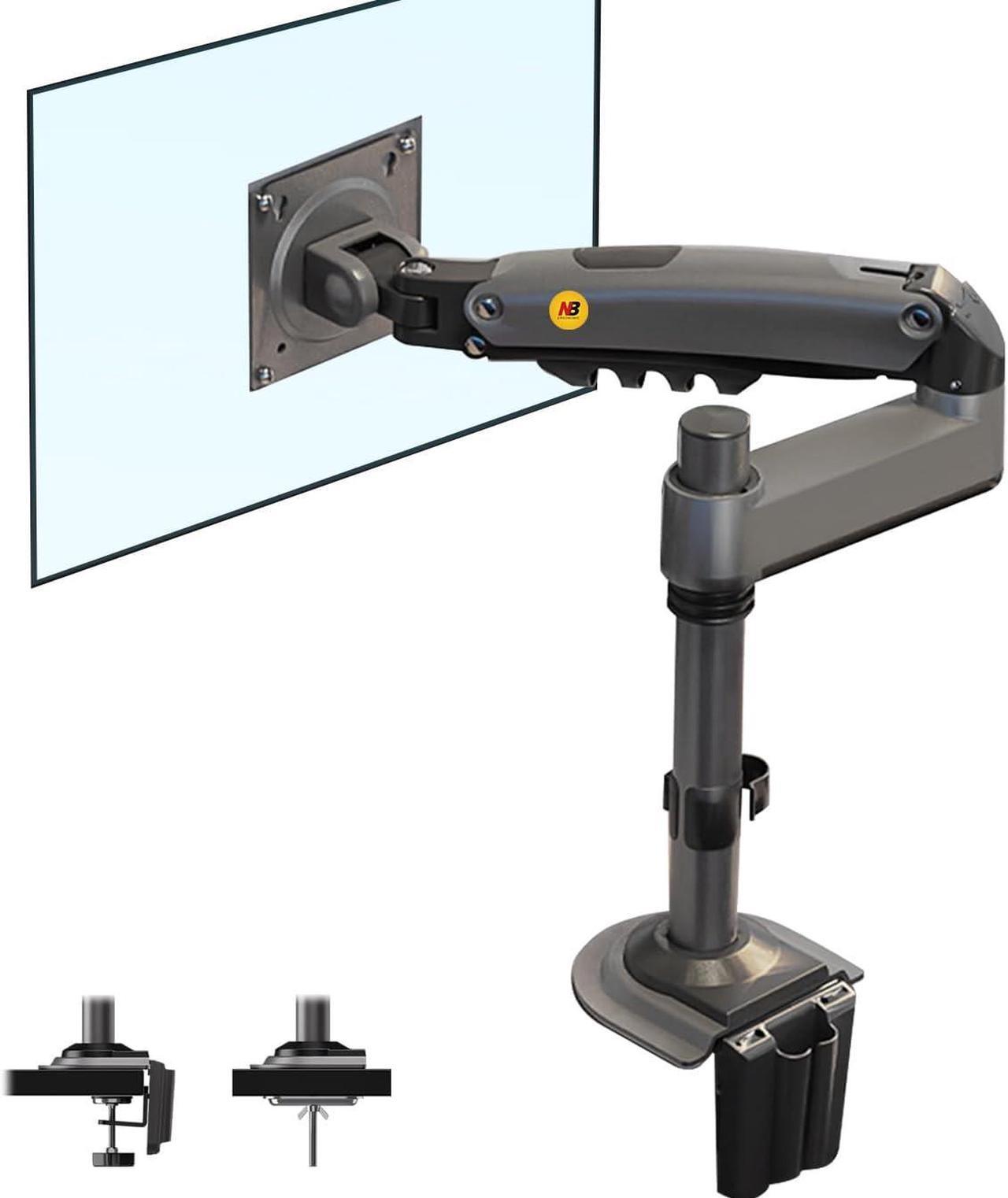Main image of NB North Bayou Monitor Desk Mount Long Arm for Monitors Within 4.4 to 19.8lbs Ultra Wide Full Motion Swivel Height Adjustable Monitor Stand H100