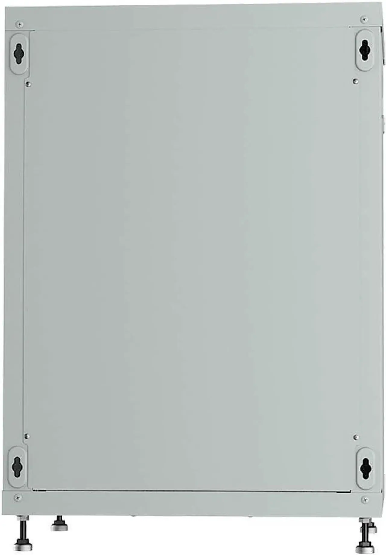 Alt view image 2 of 7 - Sysracks 15U Wall Mount GRAY IT Network Av Data Server Rack Cabinet Enclosure 24 Inch Depth - 2 Shelves - 8-Way PDU - Fan - Adjustable Feet - Hardware