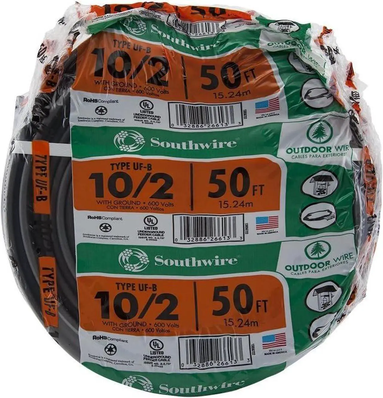 Main image of Southwire 13056722 10/2WG UF Wire