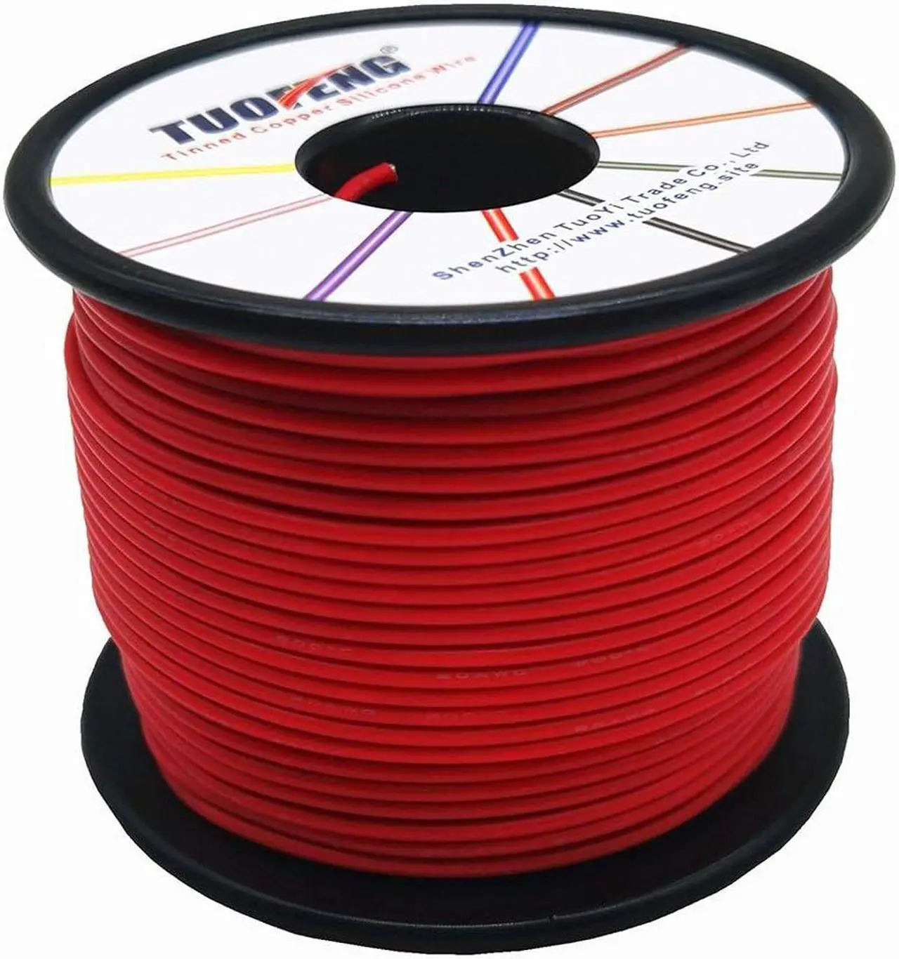 Alt view image 3 of 7 - 20 AWG Electrical Wire 400 Feet Stranded Wire [200 ft Black and 200 ft Red] Flexible Silicone Wire 20 Gauge Hook Up Wire Cable of Tinned Copper Wire