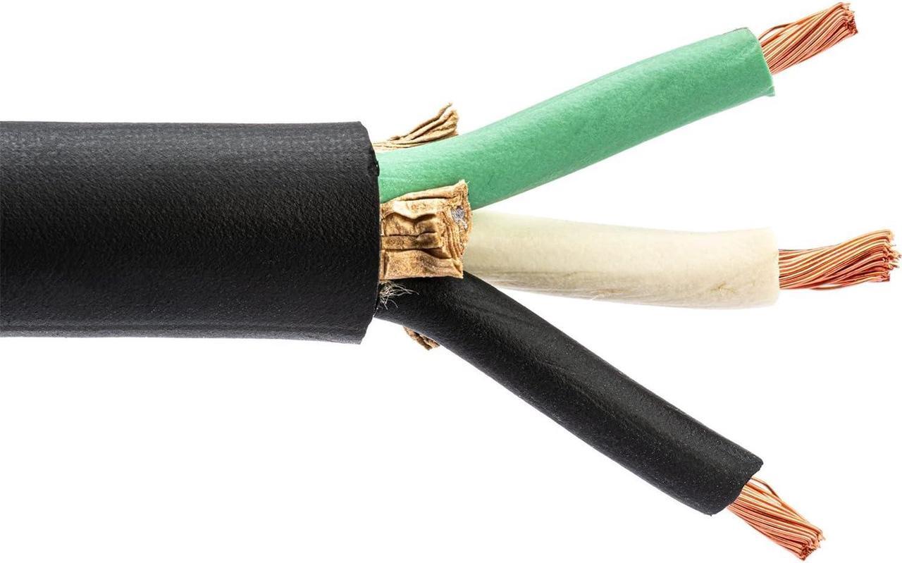 Alt view image 2 of 7 - 75' 10/3 SOOW SO Electric Wire Cord Heavy Duty Portable Power Cable for Indoor, Outdoor, Industrial 10 Gauge 3 Conductor Copper Wire Black
