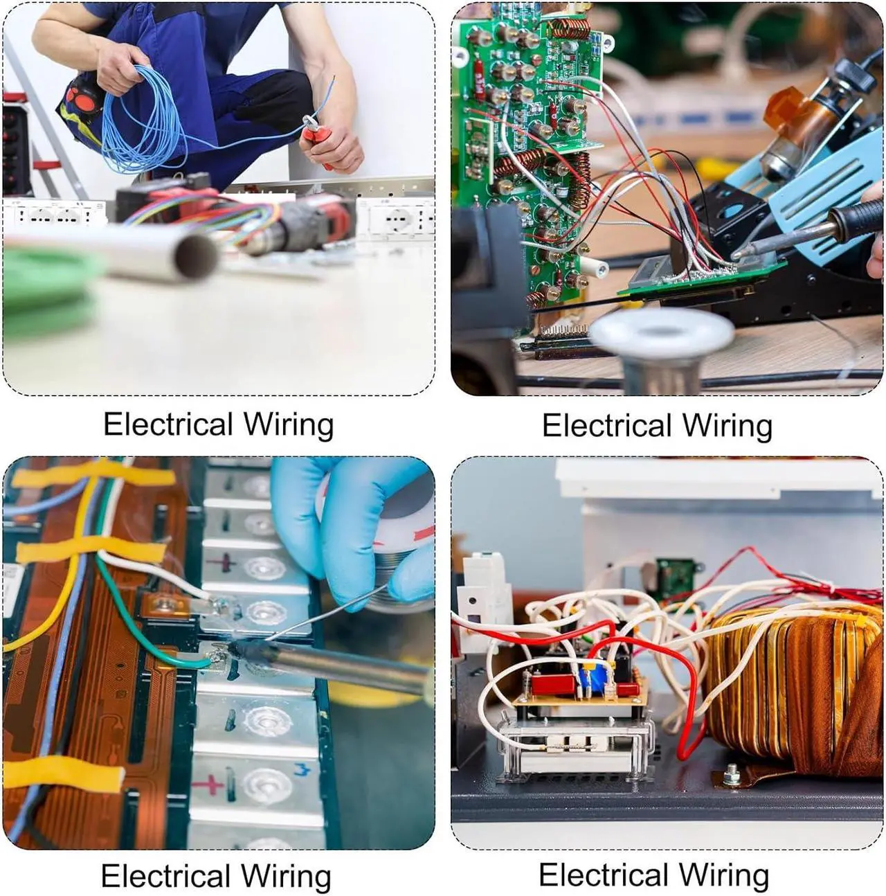 Alt view image 7 of 7 - MECCANIXITY 18 Gauge Wire Silicone Wire 18AWG Electrical Wire Stranded Wire High Temperature Hookup Wire Tinned Copper Wire 30m/100ft Blue Spool for Model Wiring, DIY Wiring