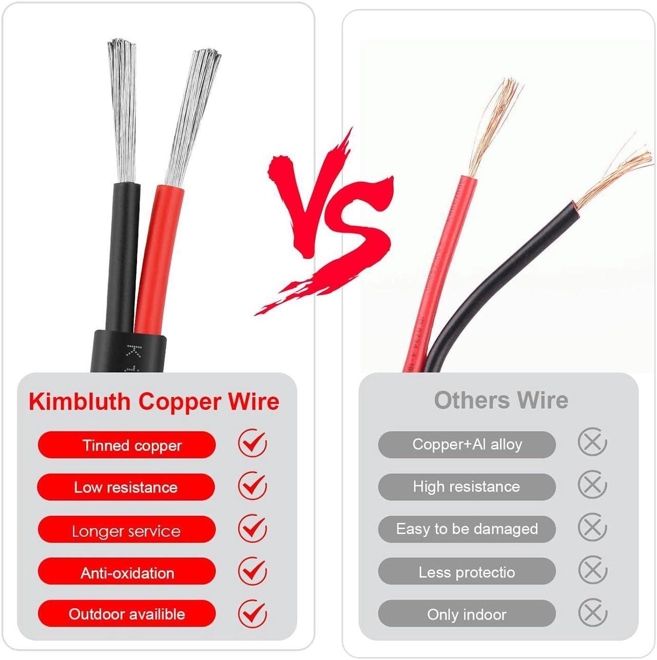 Alt view image 6 of 6 - 18 Gauge Wire 2 Conductor Electrical Wire, 18 AWG Wire Stranded PVC Cord Low Voltage Tinned Copper Wire for Marine, Automotive, LED Cord, Landscape Lighting (18 Gauge 100ft)