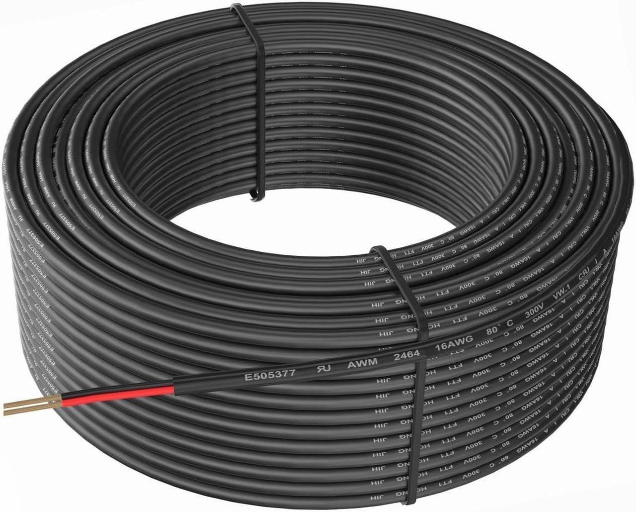 Alt view image 3 of 6 - 16 Gauge Wire 2 Conductor Electrical Wire, 20 ft 16 AWG Wire Stranded PVC Cord, 12V Low Voltage/Oxygen-Free Copper/Flexible/16/2 Wire for Automotive Wire LED Strips Lamp Lighting Marine
