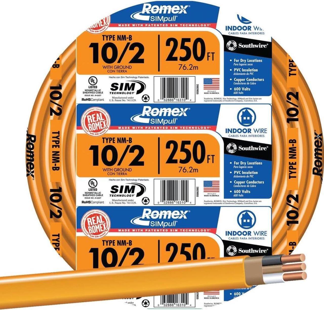 Main image of Southwire 10/2NM-WGX250 Cable