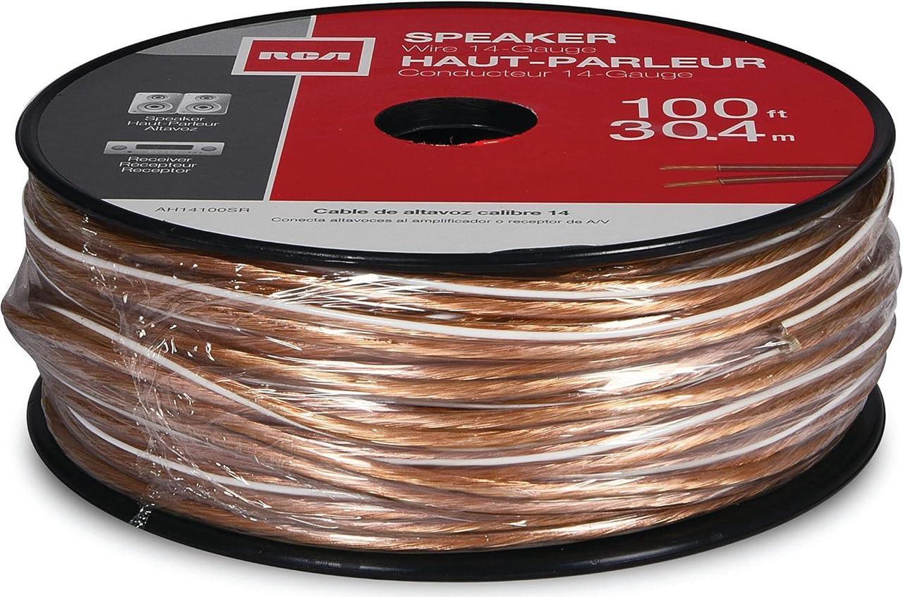 Alt view image 4 of 5 - Rca AH14100SR 14-Gauge Speaker Wire (100 feet)