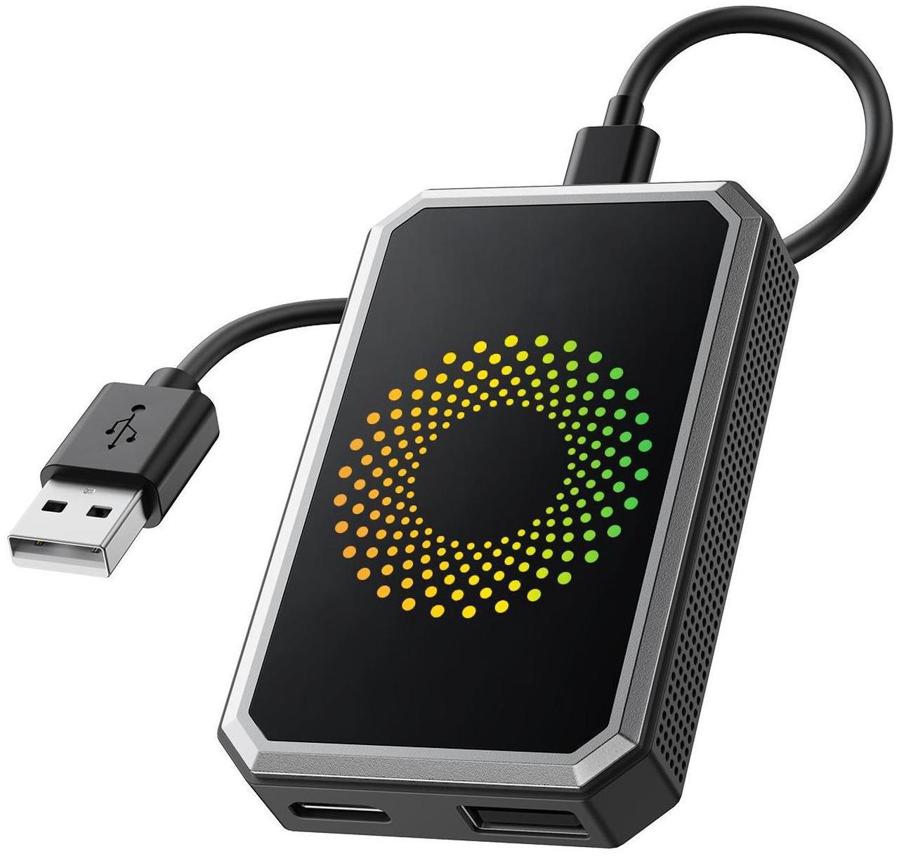 Main image of Lamtto Wireless Carplay Adapter, 3 in 1 Magic Video Box with Built in Netflix YouTube, Dongle with USB Drive and HDMI Output for OEM Wired Apple Car Play and Ared Apple Car Play and Android Auto Cars