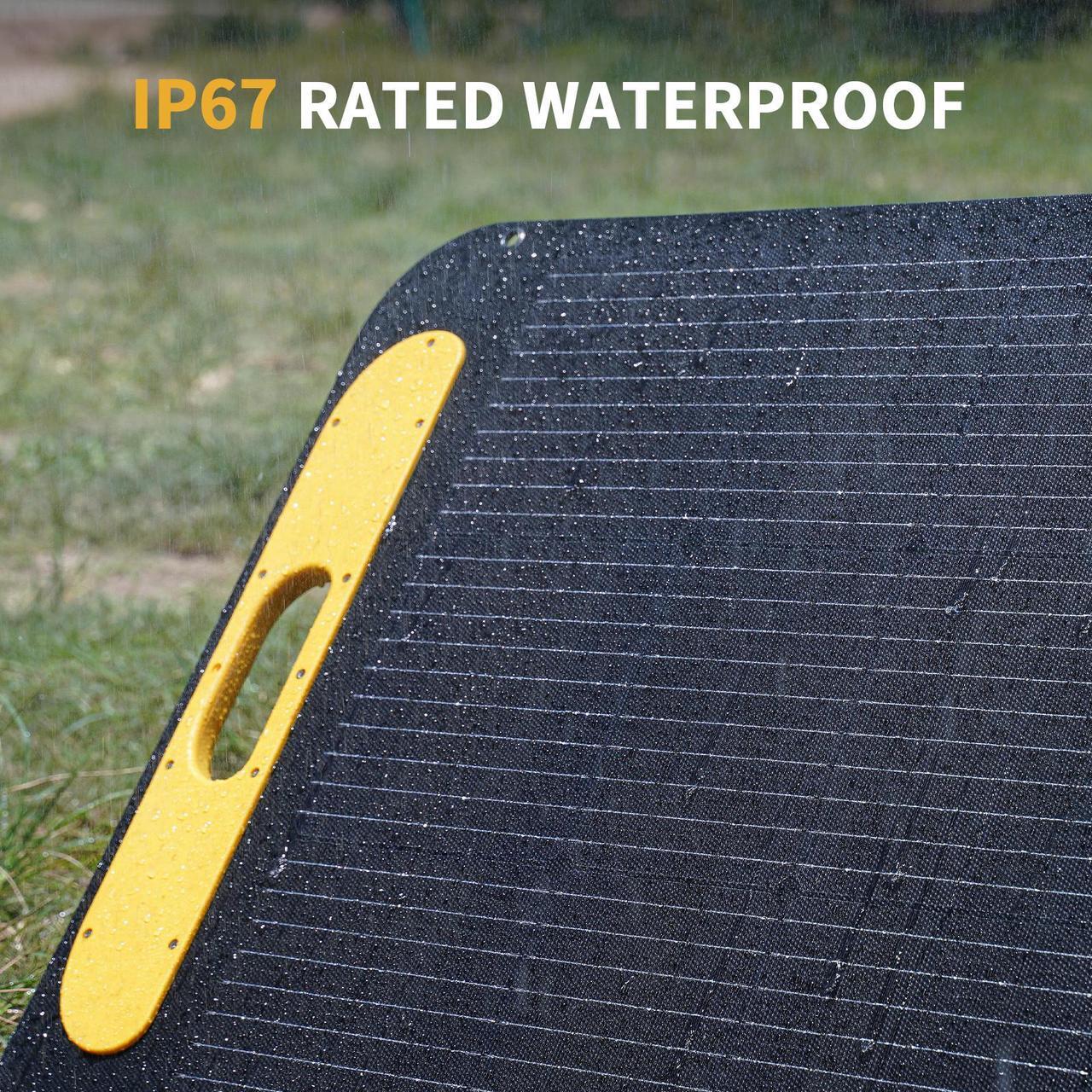 Alt view image 7 of 7 - VTOMAN VS200 Pro Portable Solar Panel 200W 48V, 23% Efficiency Foldable Solar Panel w/ IP67 Waterproof & MC-4 Anderson XT60 DC5521 Adapters & Adjustable Kickstands, Off-Grid Power for Home & Camping