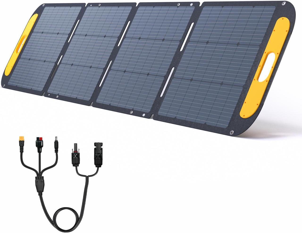 Main image of VTOMAN VS200 Pro Portable Solar Panel 200W 48V, 23% Efficiency Foldable Solar Panel w/ IP67 Waterproof & MC-4 Anderson XT60 DC5521 Adapters & Adjustable Kickstands, Off-Grid Power for Home & Camping