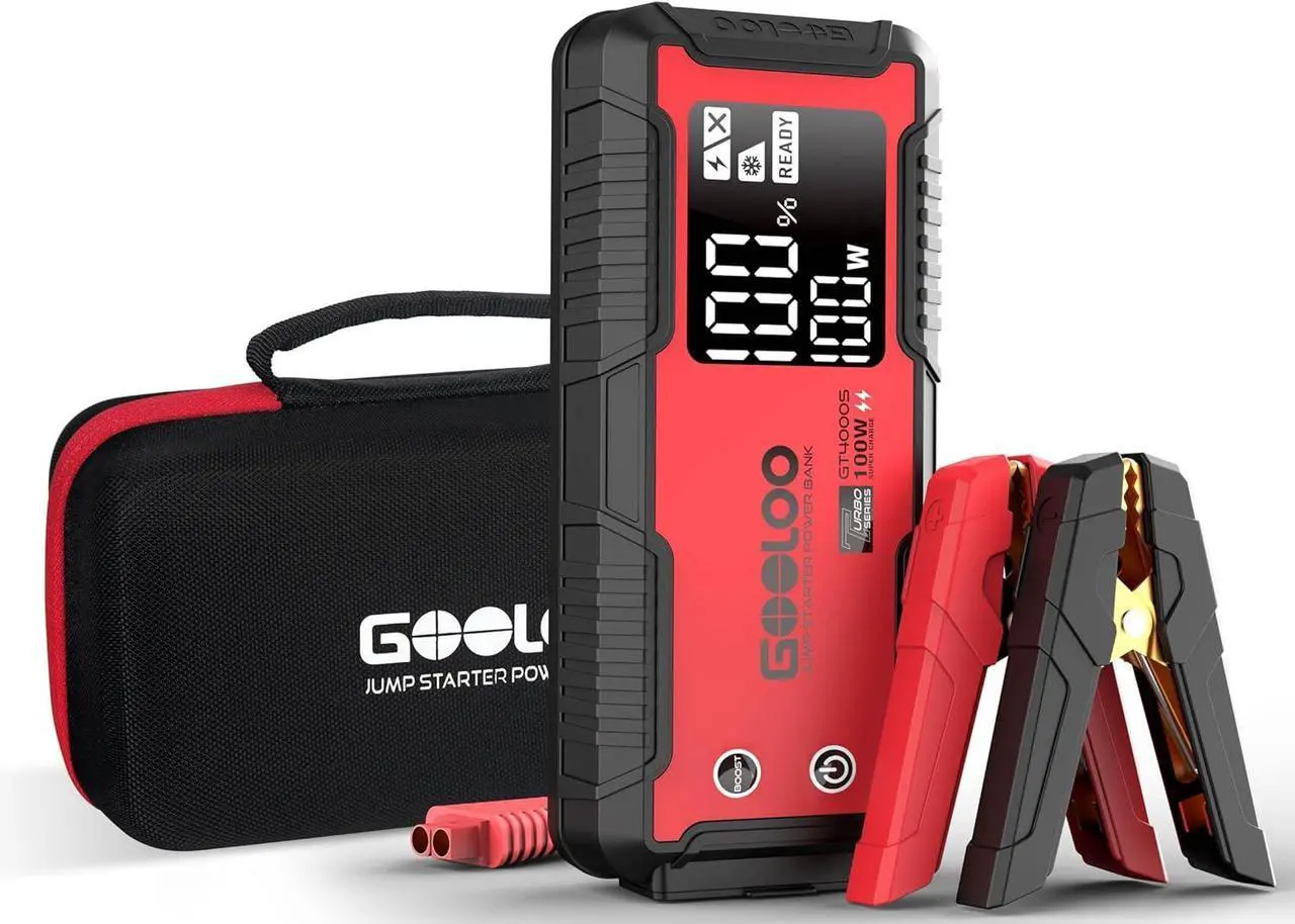 Main image of GOOLOO GT4000S Jump Starter 100W Two-Way Fast-Charging Portable Car Jump Starter EVA Storage Case