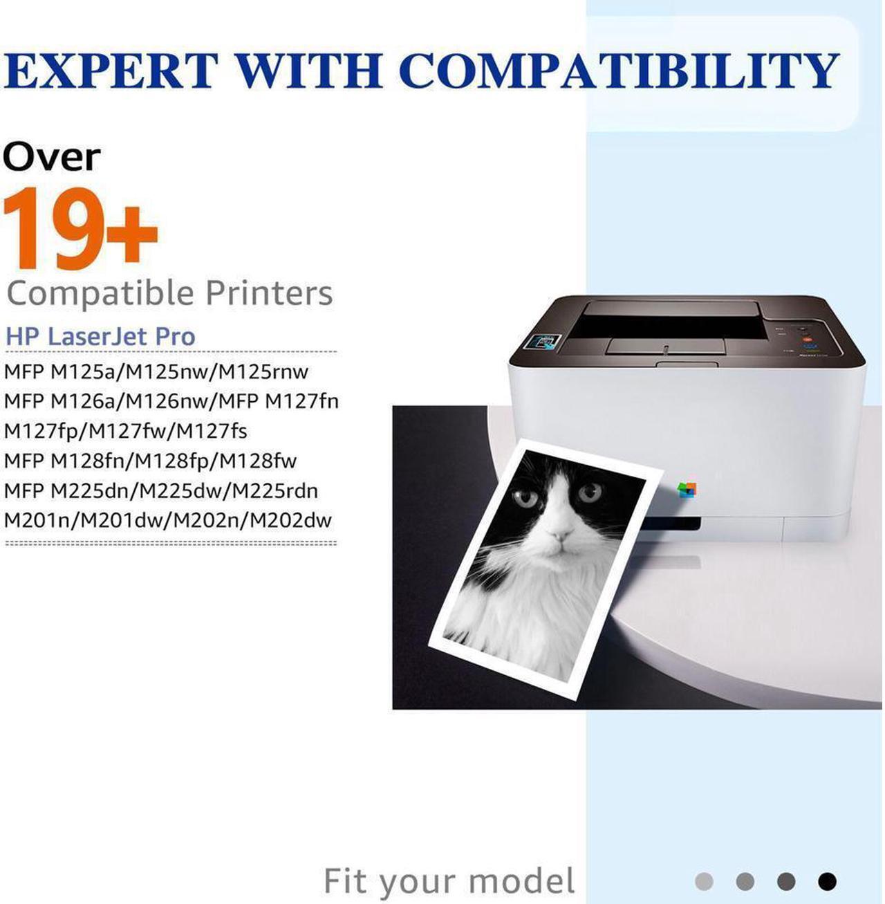 Alt view image 4 of 5 - 4 pk Compatible CF283A (83A) Toner For LaserJet Pro MFP M127fn M127fw M125nw