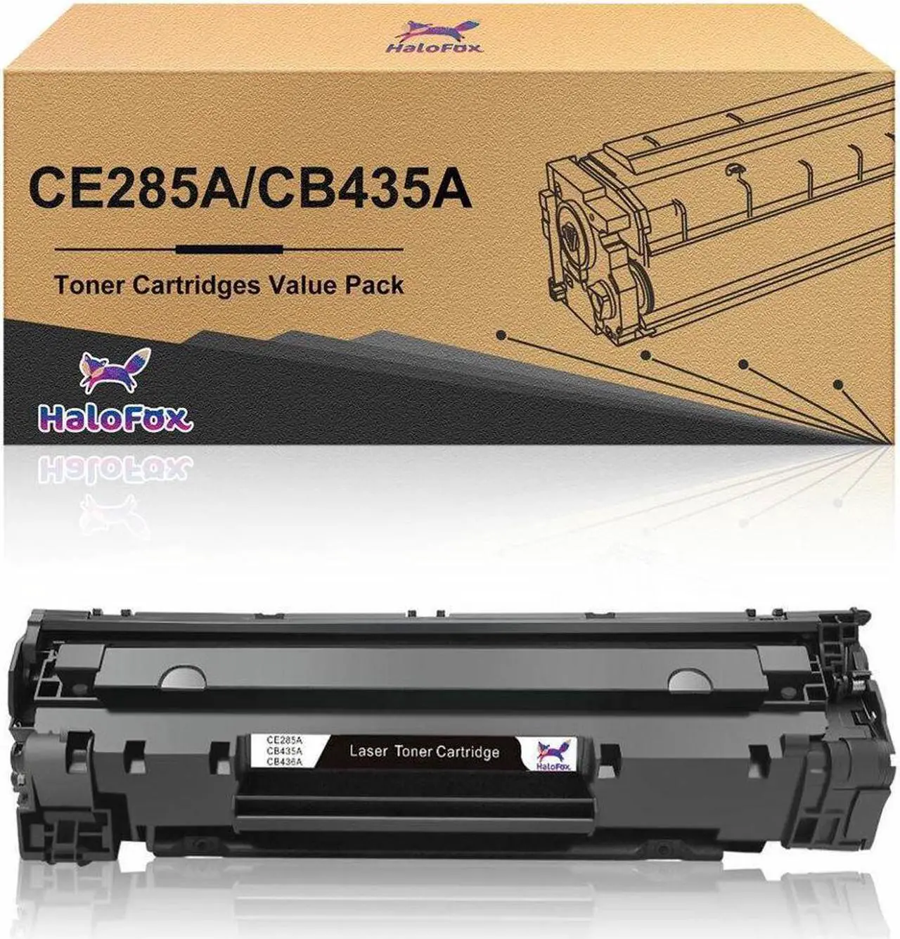 Main image of 1 High Quality For CB435A 35A Black Toner Cartridge for LaserJet P1006 P1009
