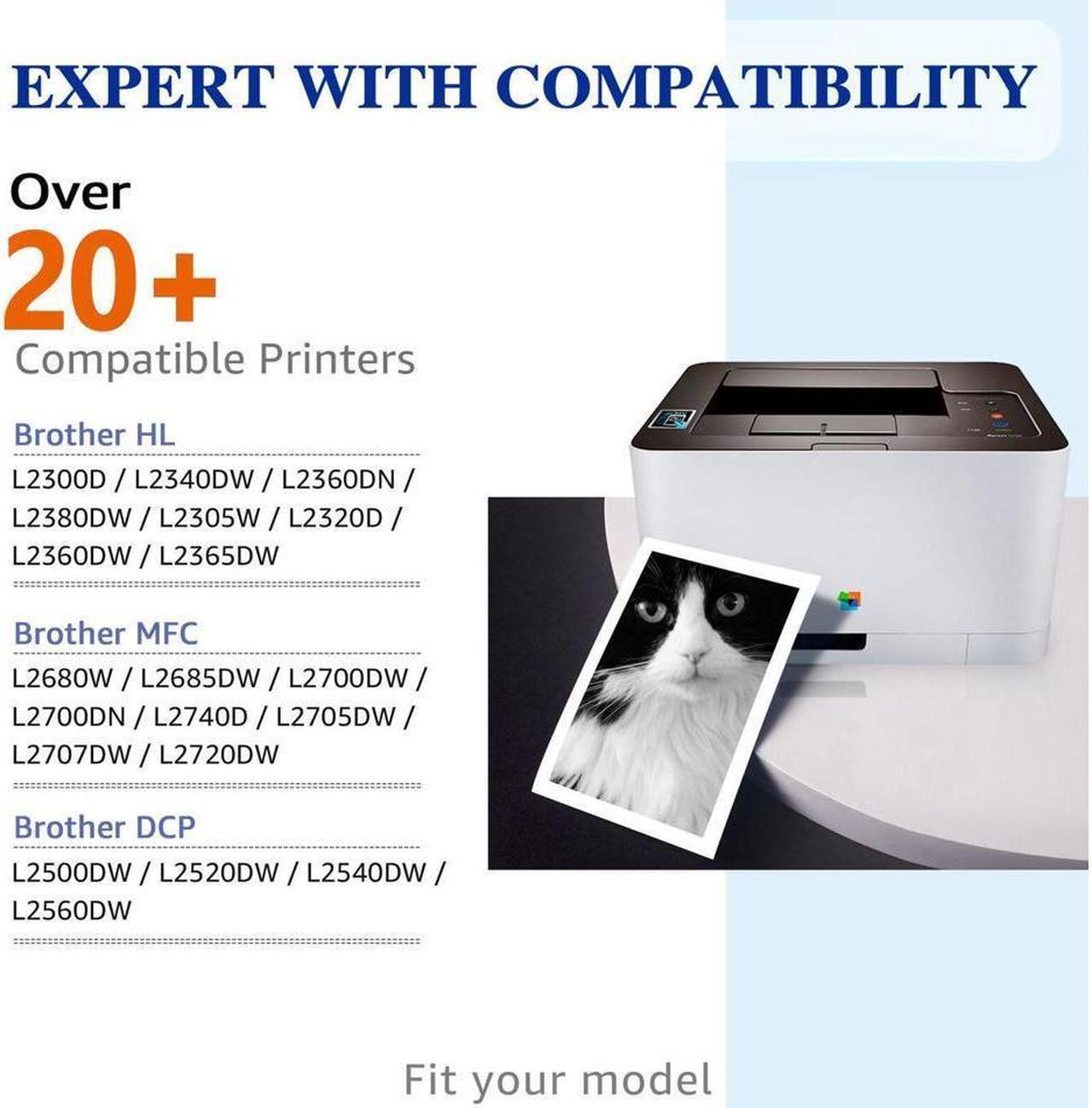 Alt view image 4 of 5 - TN660 DR630 Lot Toner Drum Unit Compatible for Brother HL-L2380DW DCP-L2540DW