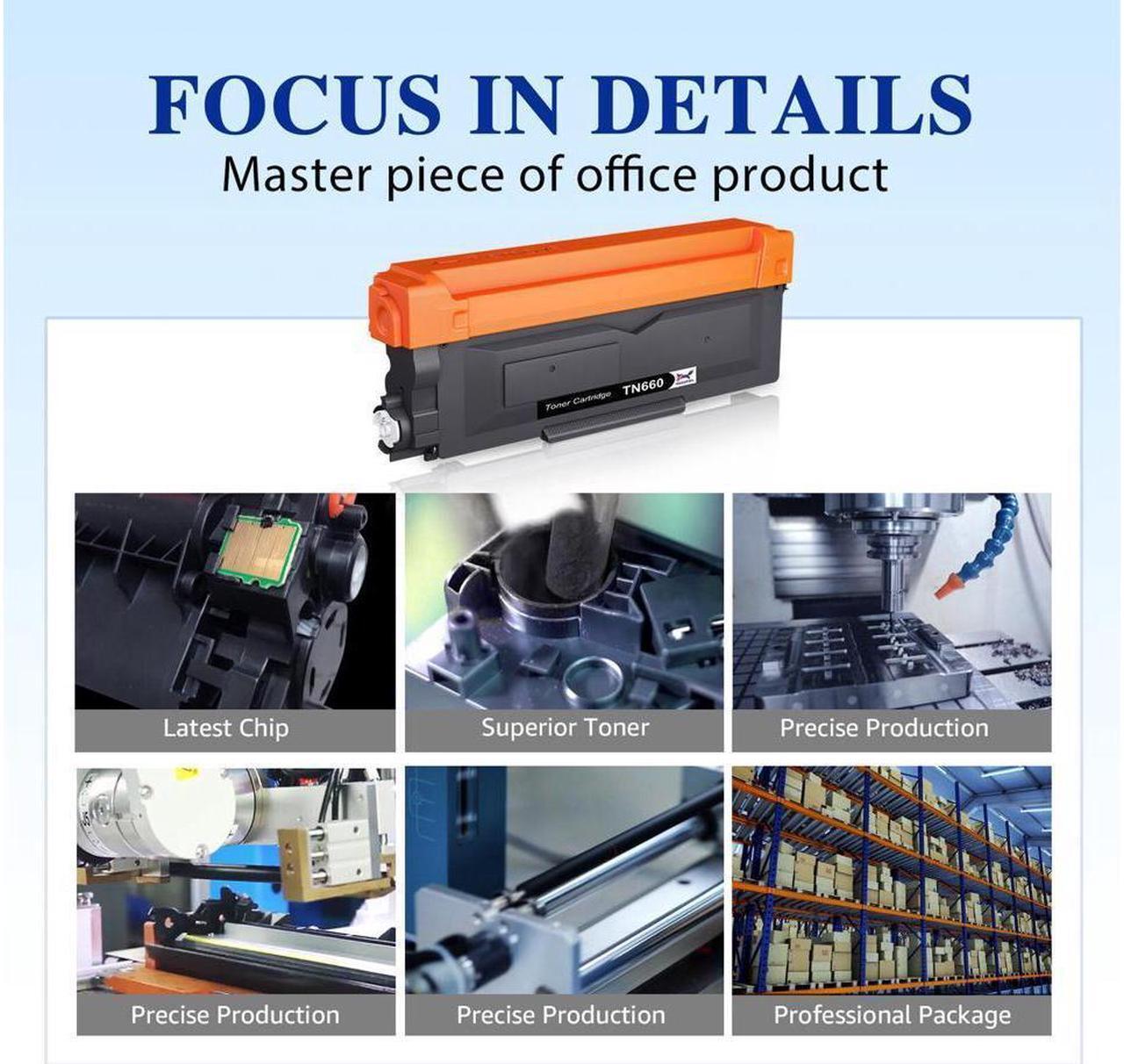 Alt view image 2 of 5 - TN660 DR630 Lot Toner Drum Unit Compatible for Brother HL-L2380DW DCP-L2540DW