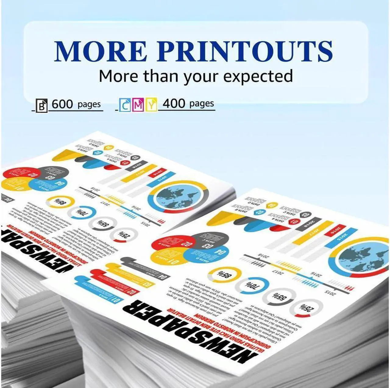 Alt view image 3 of 5 - 2pk PG-240XL CL-241XL Ink for MG2120 MG2220 MG3120 MG3122 MG3220