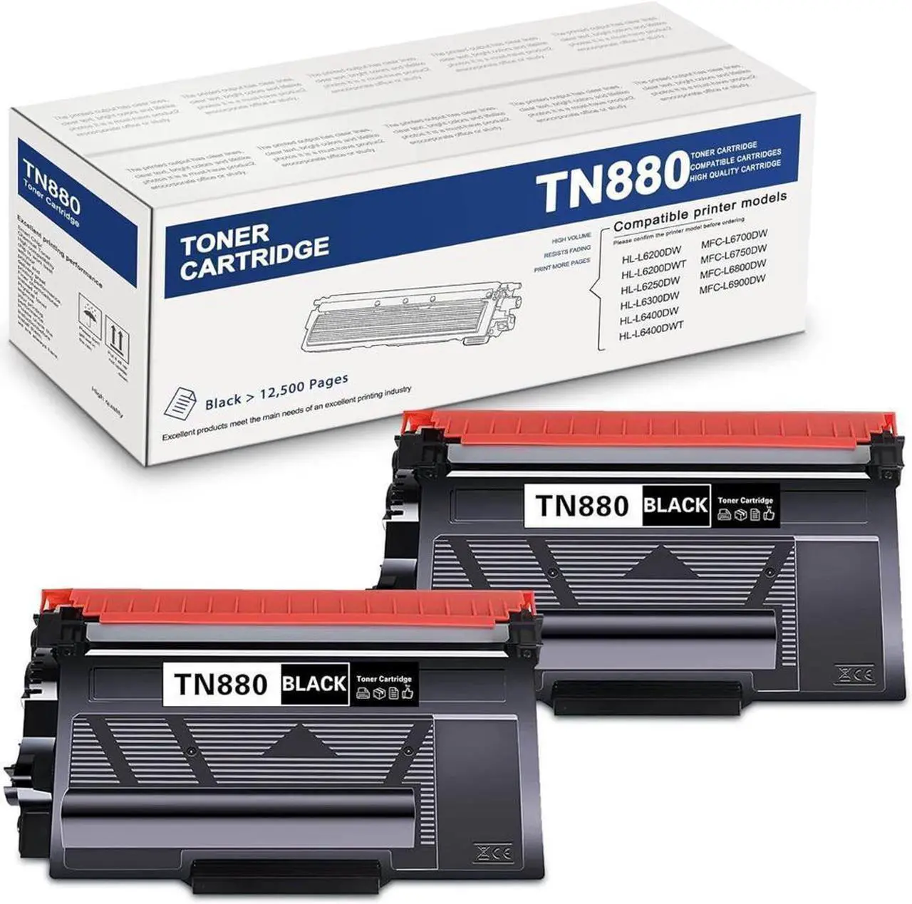 Main image of 2PACK TN880 For Brother TN-880 Toner Cartridges MFC-L5800DW L5850DW DCP-L5500DN