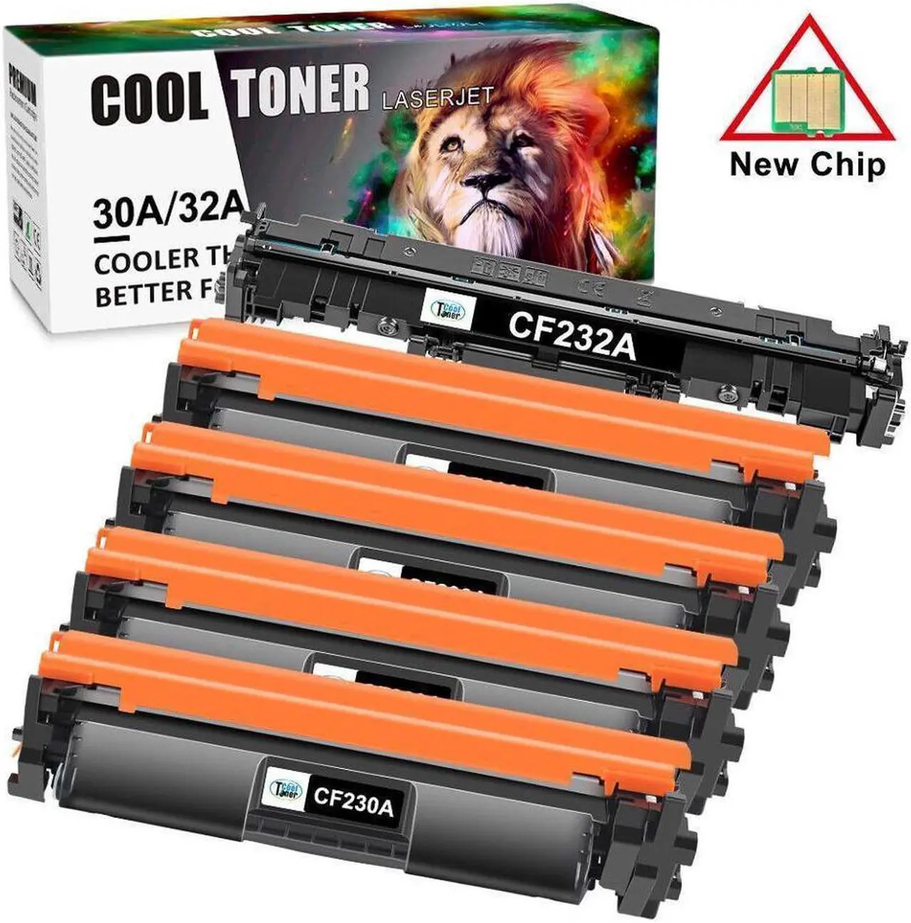 Main image of 4PK Toner +1PK Drum CF230X CF232A 30X Toner for LaserJet Pro M203dw M203dn M227fdn