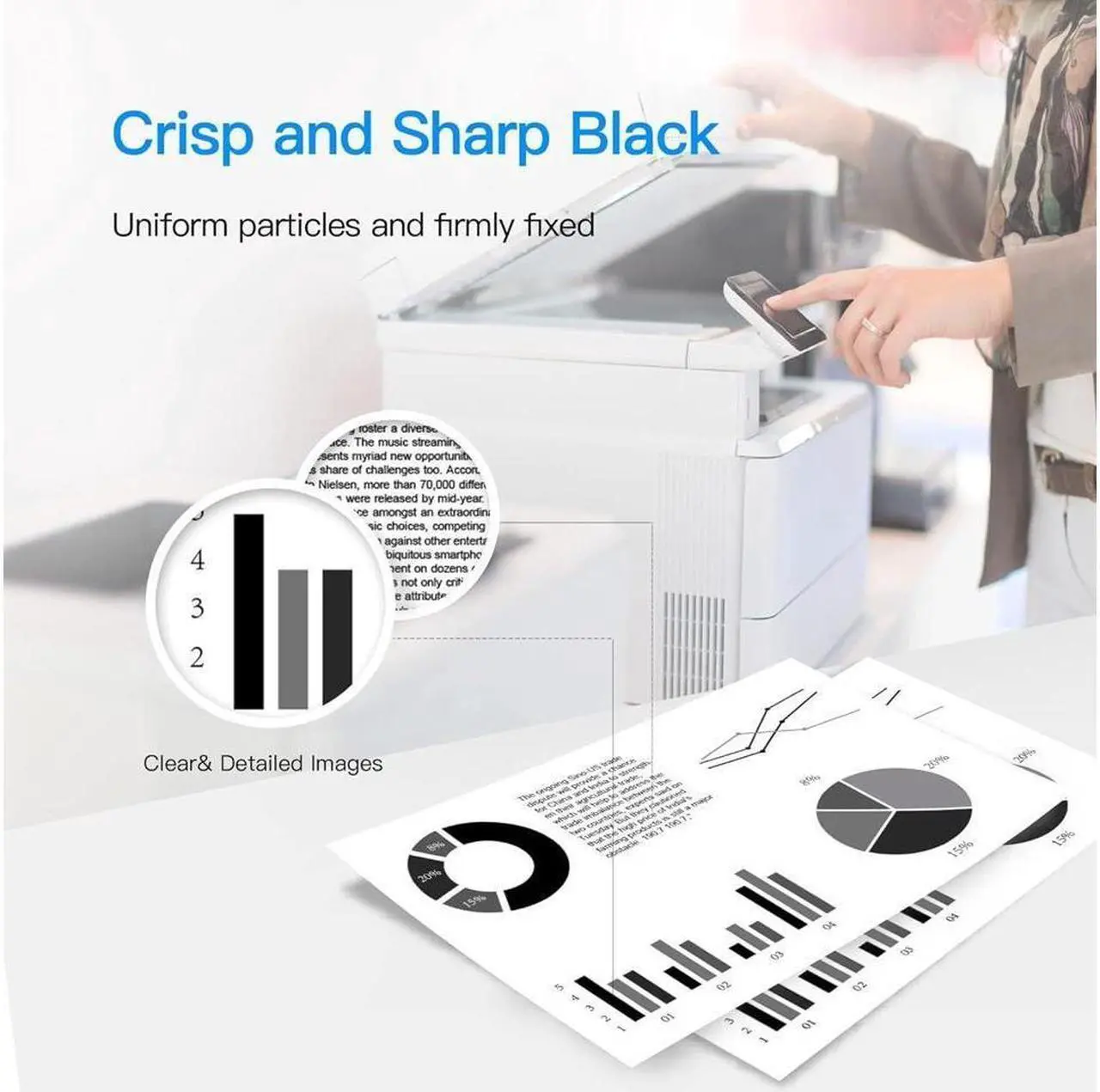 Alt view image 3 of 5 - LxTek Compatible Toner Cartridge Replacement for 80A CF280A 80X CF280X 05A CE505A Compatible with Laserjet Pro 400 M401dne M401dn M401dw M401n, Pro 400 MFP M425dn M425dw (2 Black, High Yield)