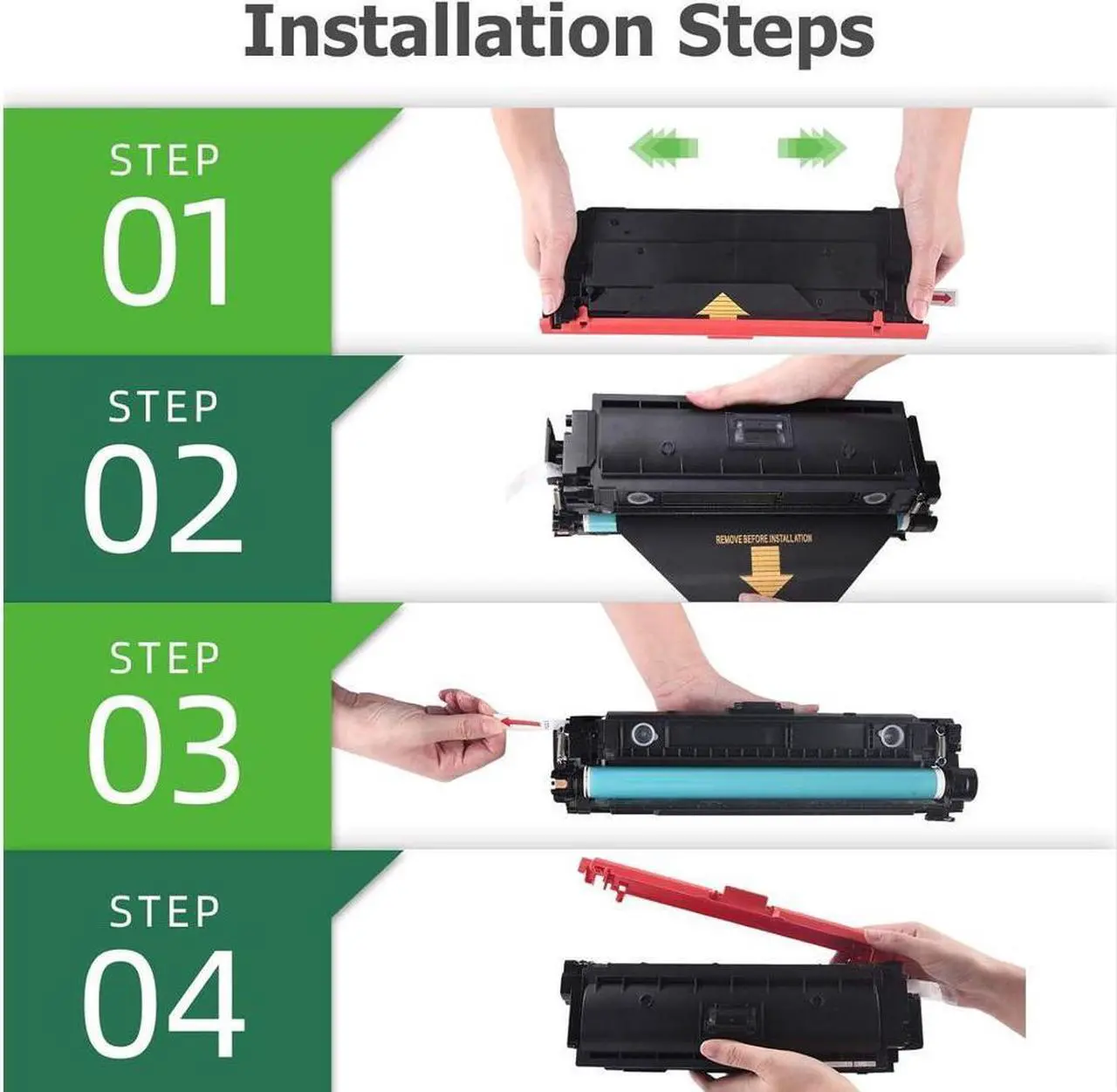 Alt view image 5 of 5 - Aztech Compatible Toner Cartridge Replacement for 508X CF360X 508A CF360A M553 Black Toner for Color Enterprise M553n M553dn M553x MFP M577 M577z M577dn Printer Ink (Black, 2-Pack)
