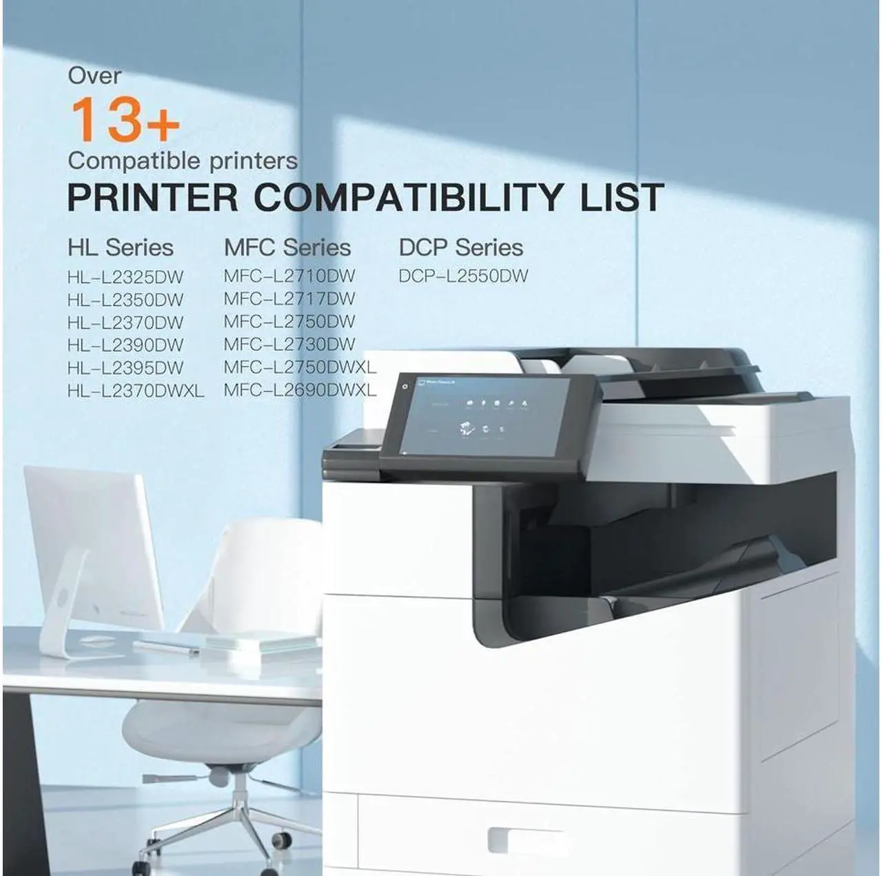 Alt view image 2 of 5 - E-Z Ink (TM) Compatible TN760 Toner Cartridge and DR730 Drum Unit Replacement for Brother TN-760 TN730 TN-730 DR 730 to use with HL-L2350DW MFC-L2710DW Printer (2 Toner Cartridge, 1 Drum Unit, Black)