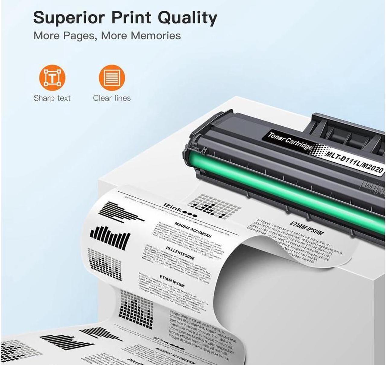 Alt view image 3 of 4 - E-Z Ink (TM Compatible Toner Cartridge Replacement for Samsung 111S 111L MLT-D111S MLT-D111L to use with Xpress SL-M2020W SL-M2024W Xpress SL-M2070W Xpress SL-M2070FW Printer (Black, 1 Pack)