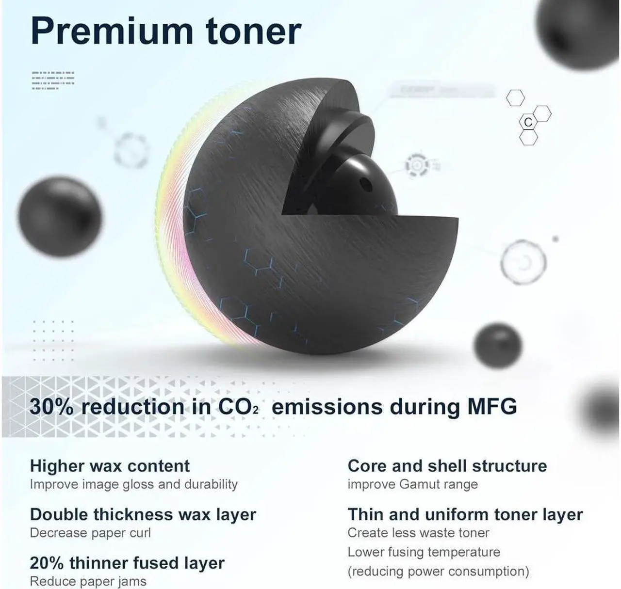 Alt view image 4 of 5 - 2-Pack TESEN TN760 MFC-L2710DW Toner Compatible Cartridge Replacement for Brother TN760 TN730 for HL-L2325DW HL-L2350DW HL-L2370DW HL-L2390DW HL-L2395DW MFC-L2690DW MFC-L2717DW MFC-L2750DW DCP-L2551DW