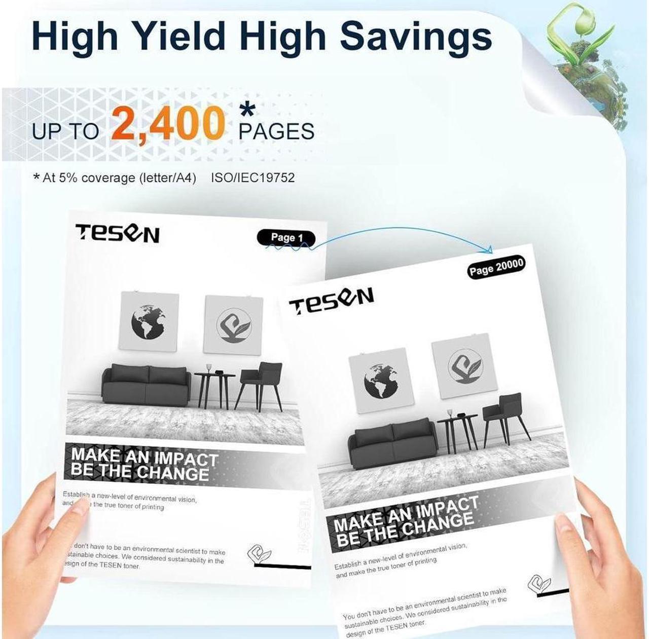 Alt view image 3 of 5 - TESEN Compatible Toner Cartridge Replacement for 64X 90X CC364X CE390X (1-Pack, High-Yield) Work with Laserjet P4015 P4515 Series, Enterprise 600 M602 M603 Series, Enterprise M4555 Series